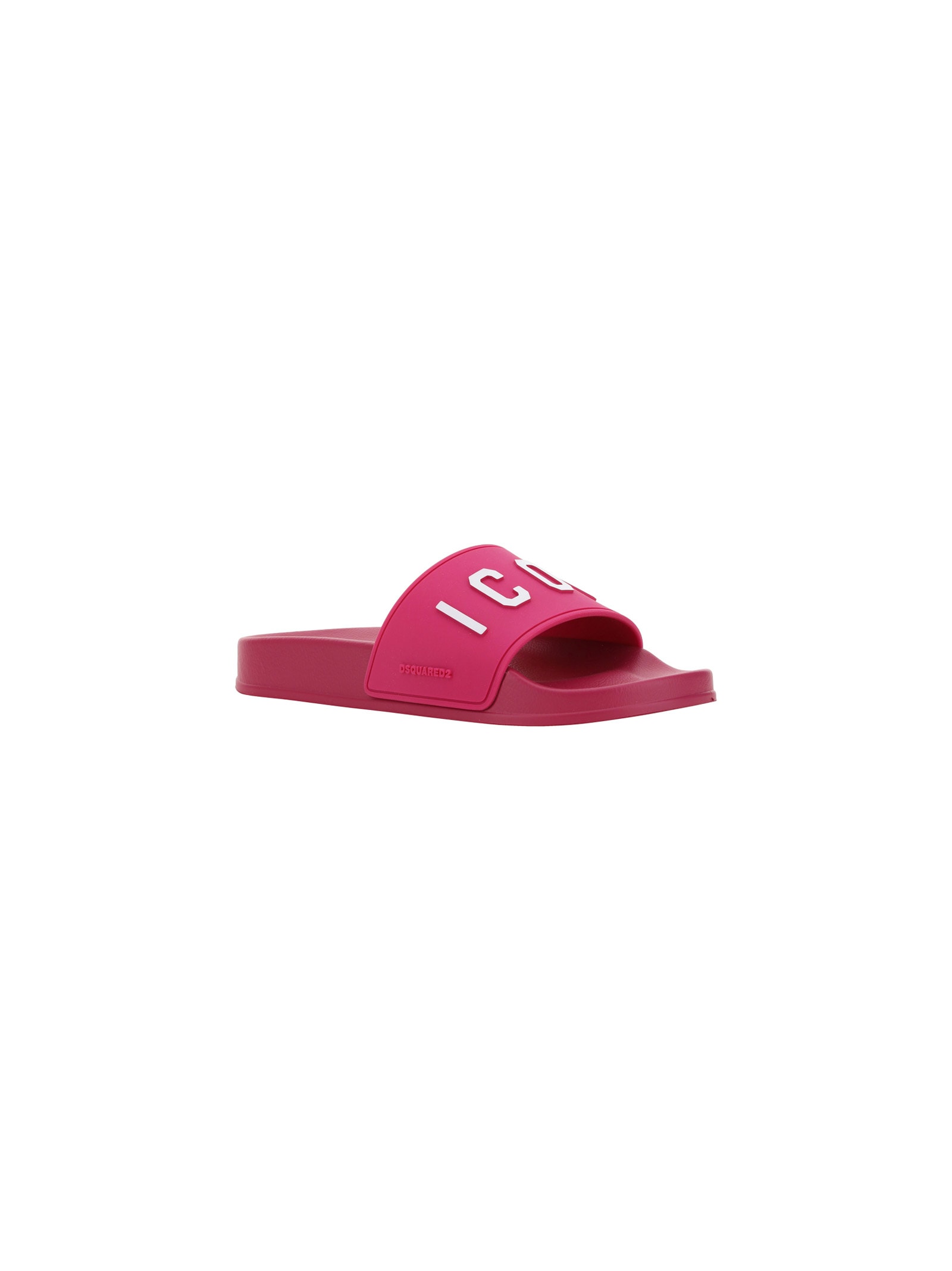Shop Dsquared2 Slide Shoes In Fucsia