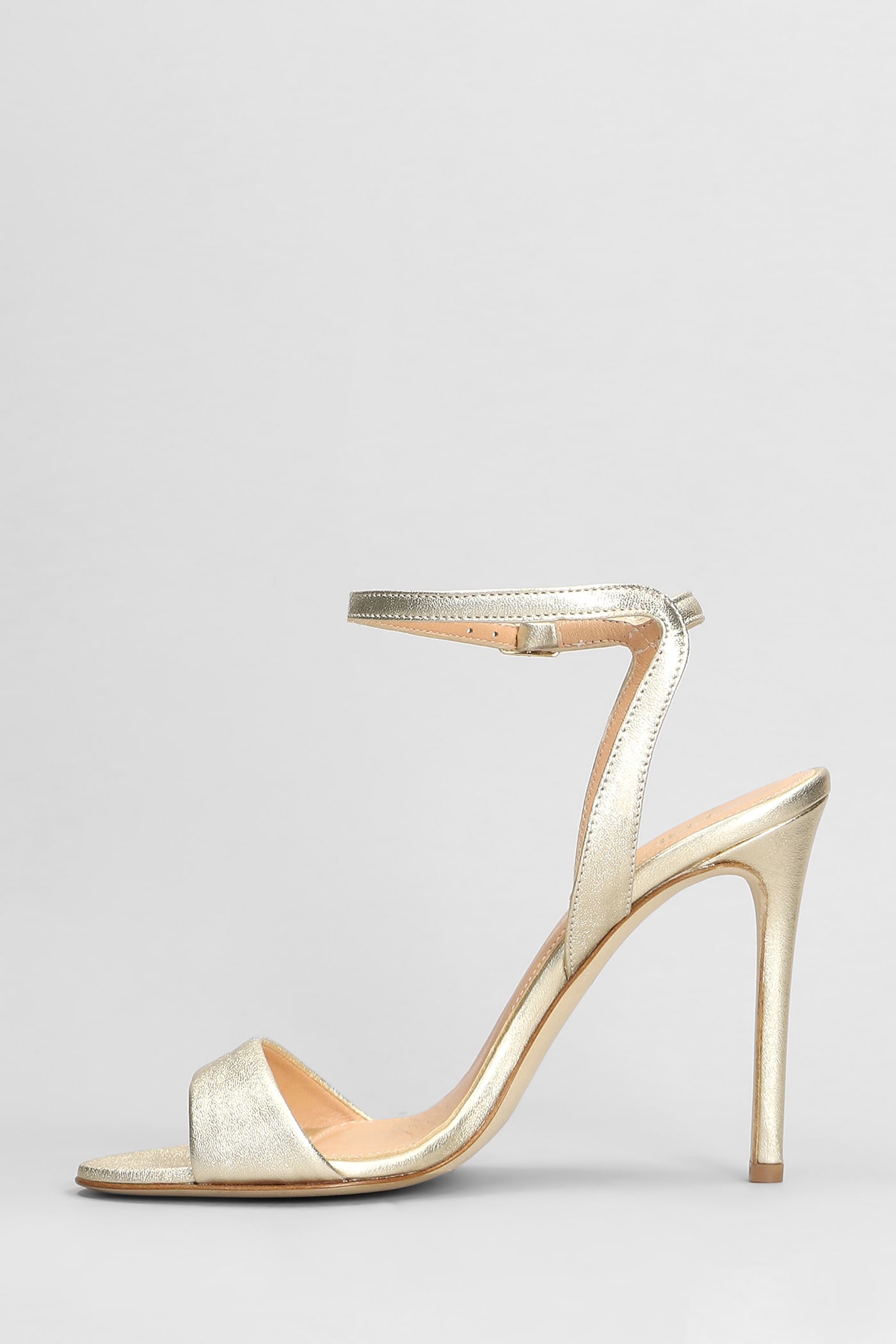 The Seller Sandals In Platinum Leather