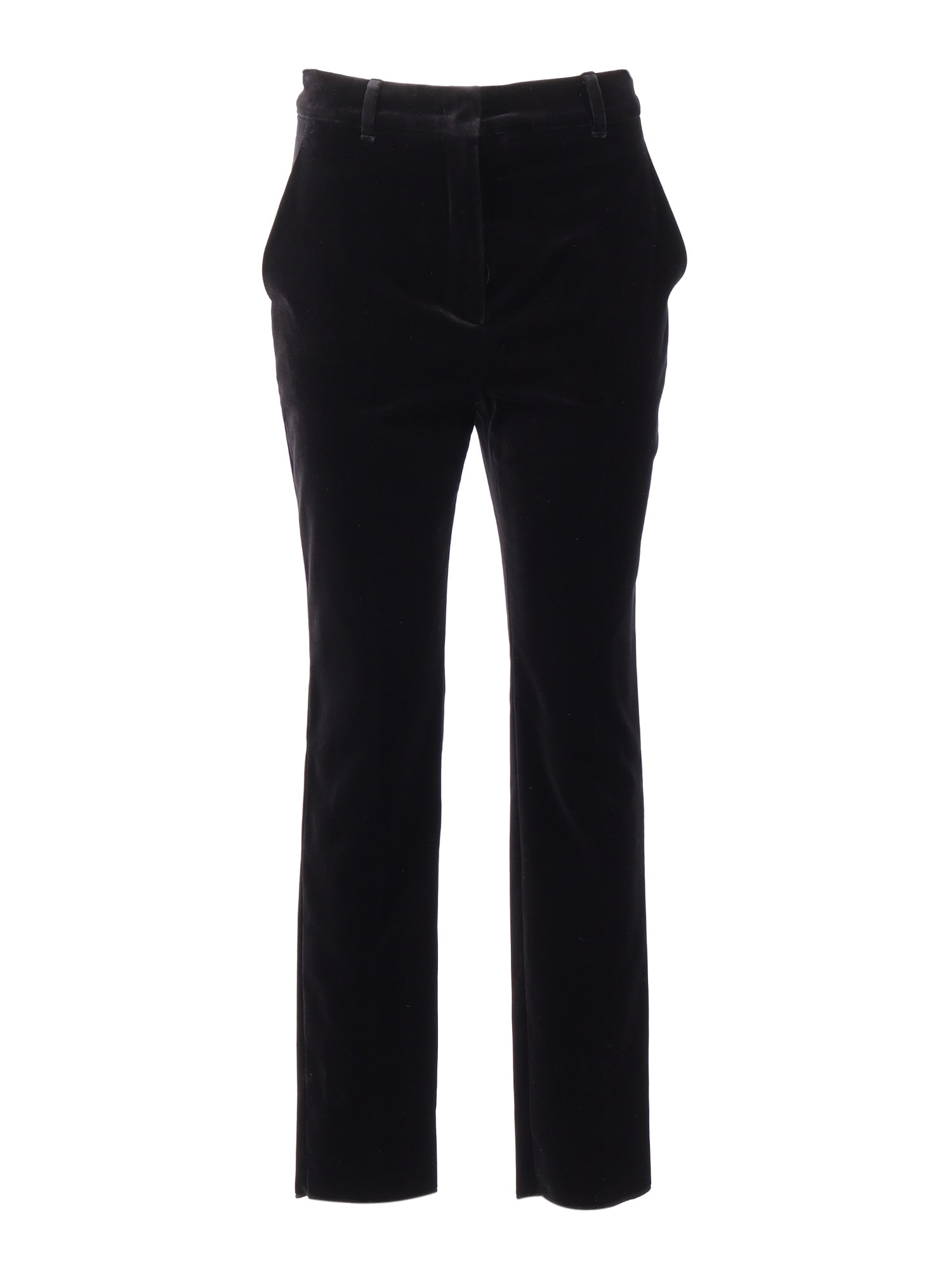 Max Mara Belt-loops Trousers In Black