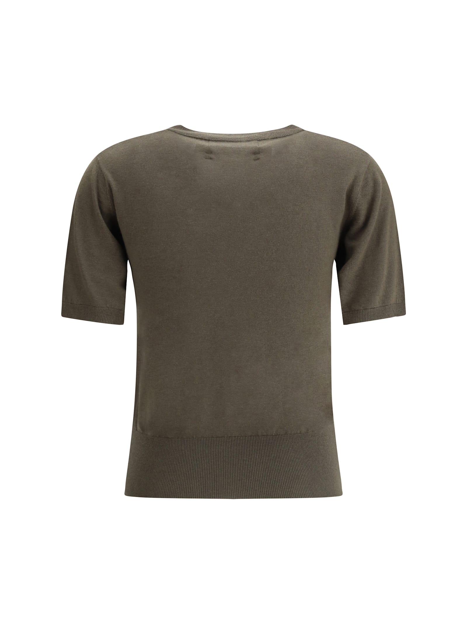 Extreme Cashmere Short-sleeved Sweater In Army