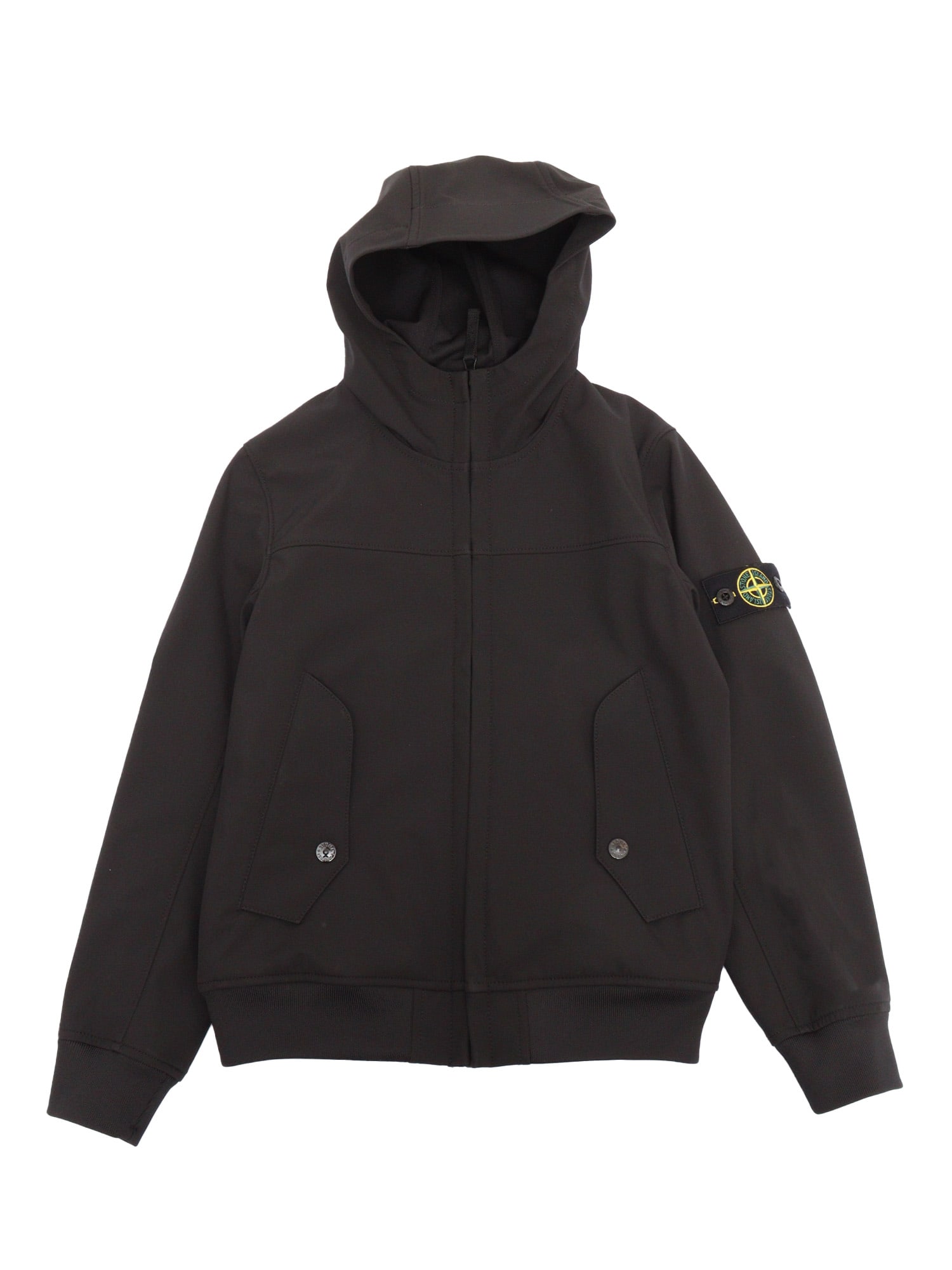 Stone Island Jacket In Black