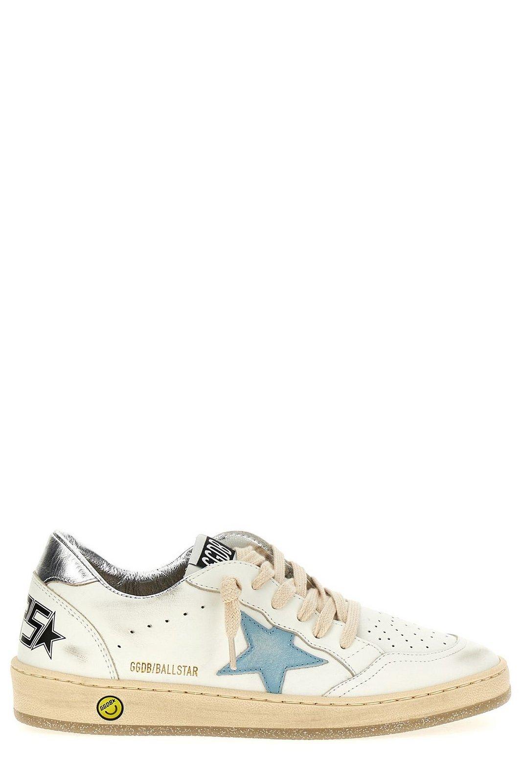 Golden Goose Kids Ball Star-patch Lace-up Sneakers