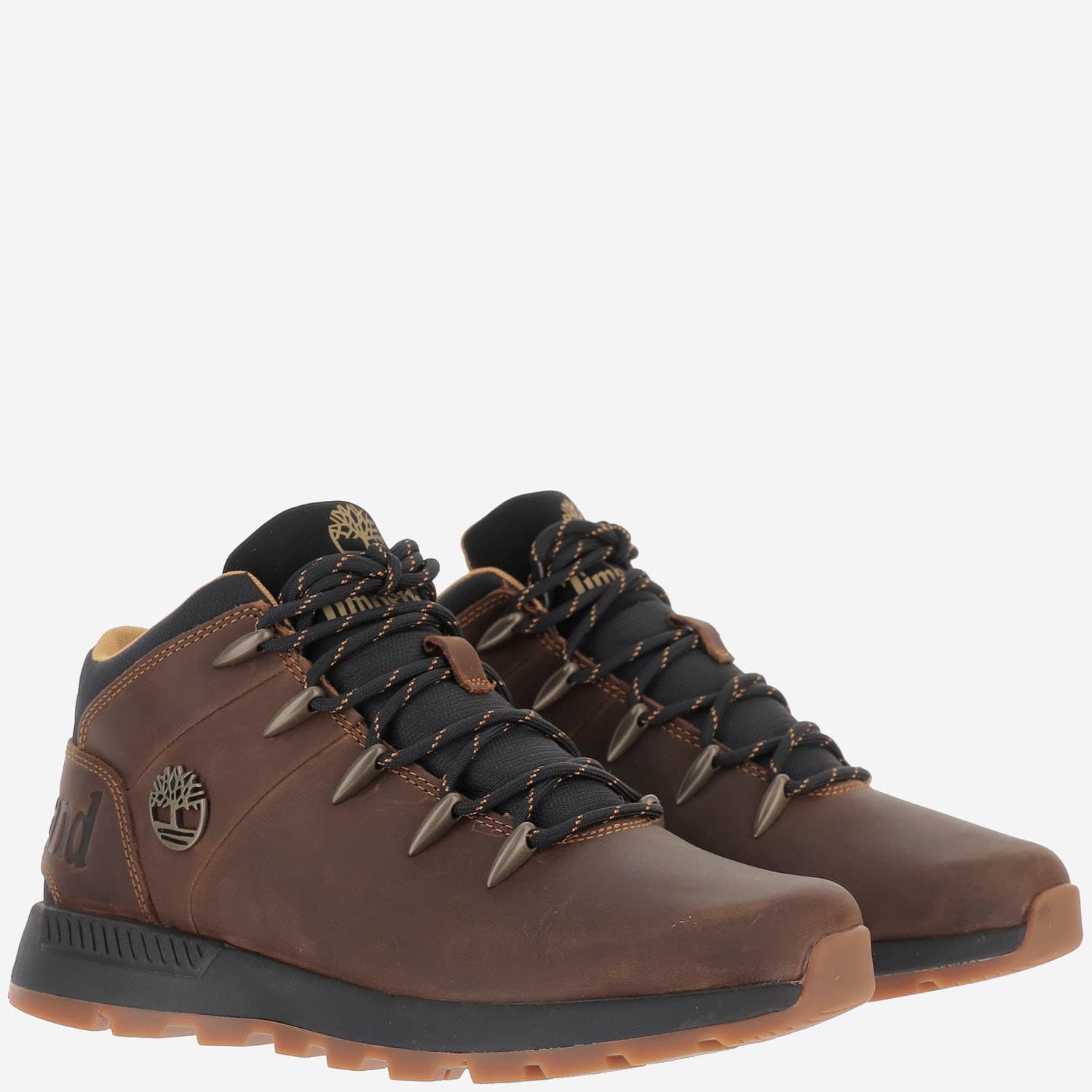 Timberland Sprint Trekker Leather Sneakers In Brown