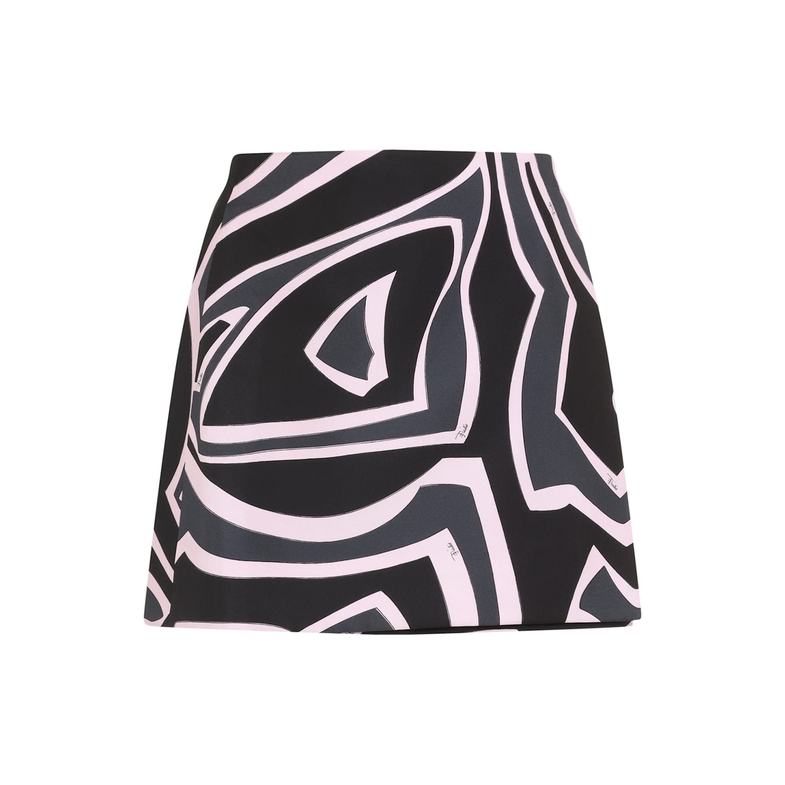 Pucci High Waist Abstract Pattern Mini Skirt In Multi