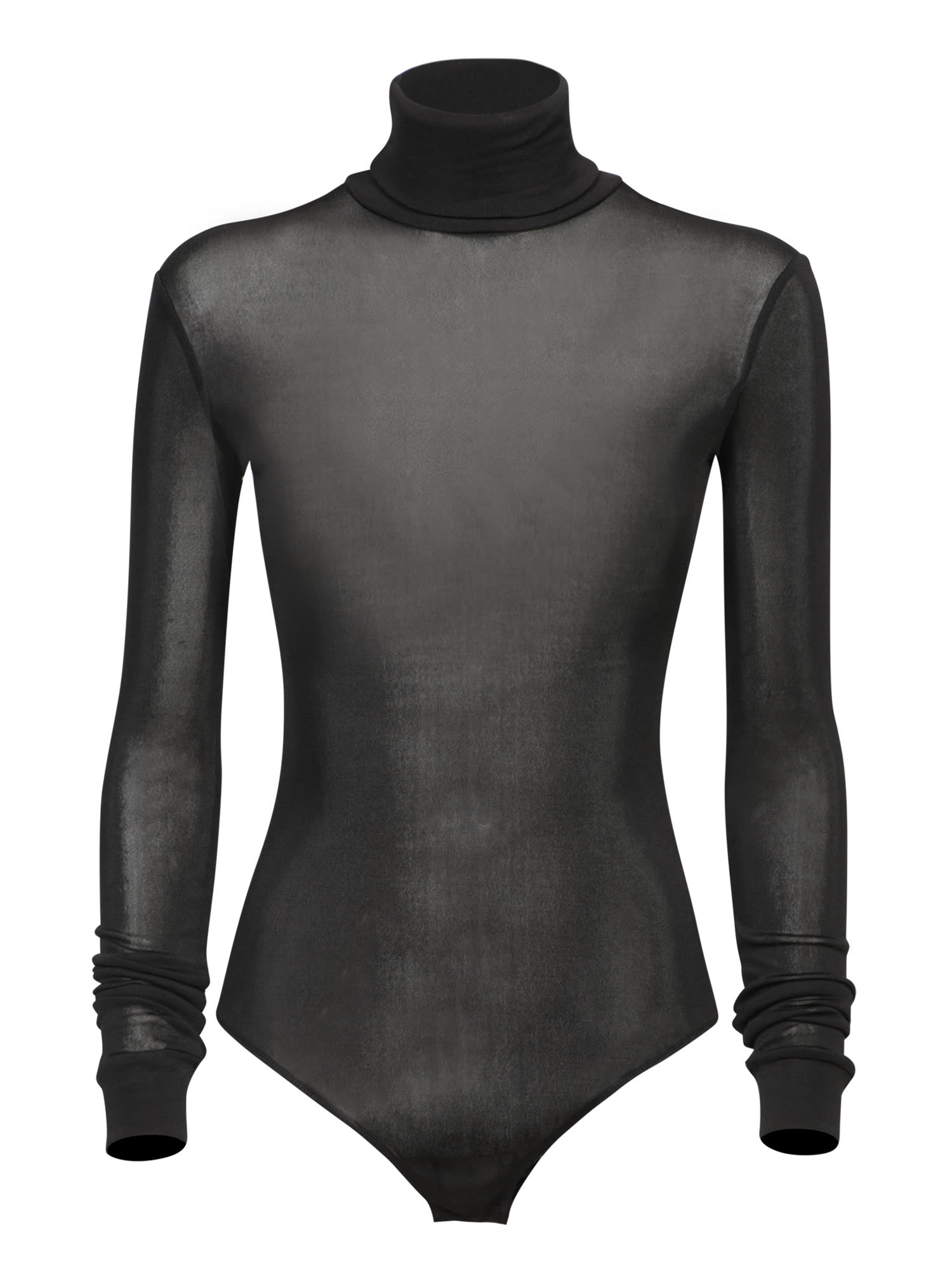 Shop Maison Margiela Black High Neck Bodysuit