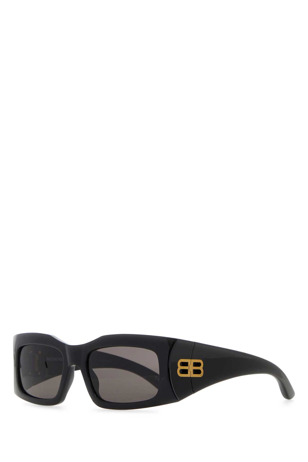 Shop Balenciaga Black Acetate Sunglasses In 1000