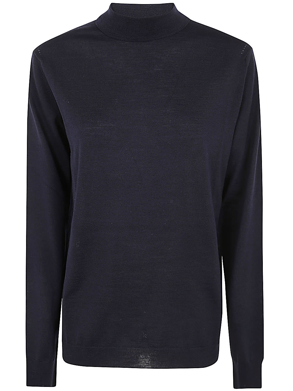 Shop Maison Margiela Round Neck Sweater In Navy