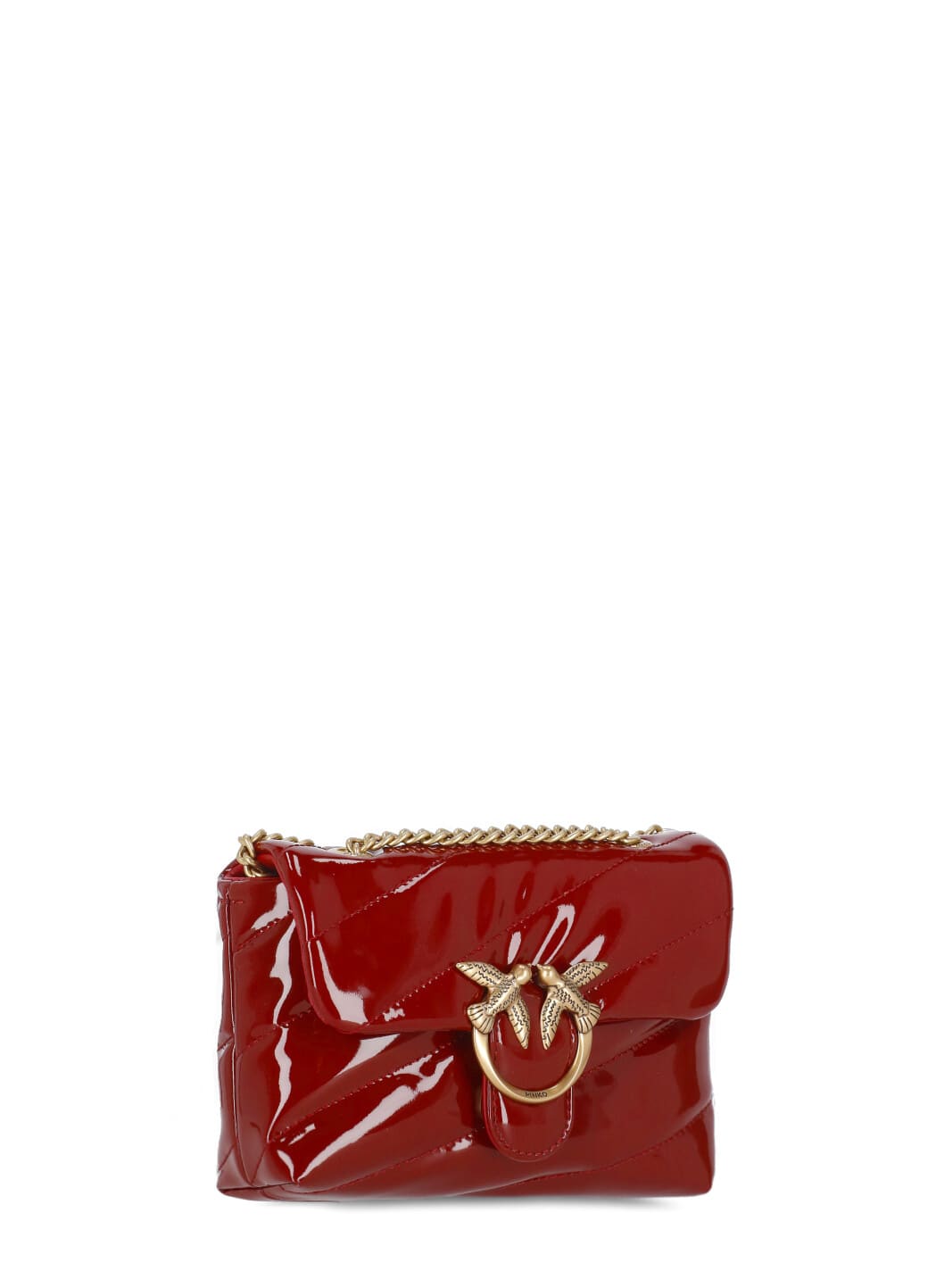 Shop Pinko Baby Love Puff Bag In Bordeaux