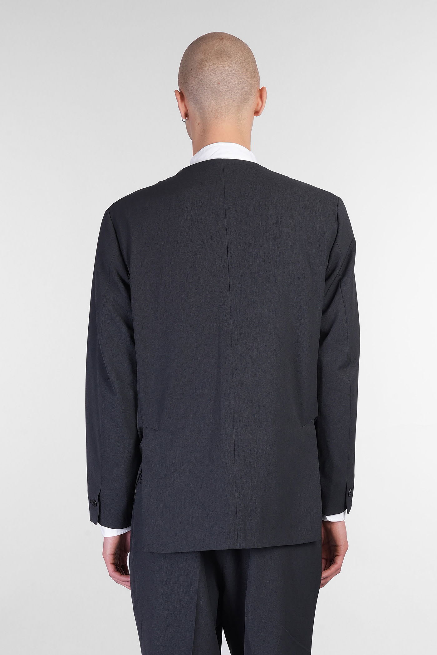 NEEDLES BLAZER IN BLACK POLYAMIDE