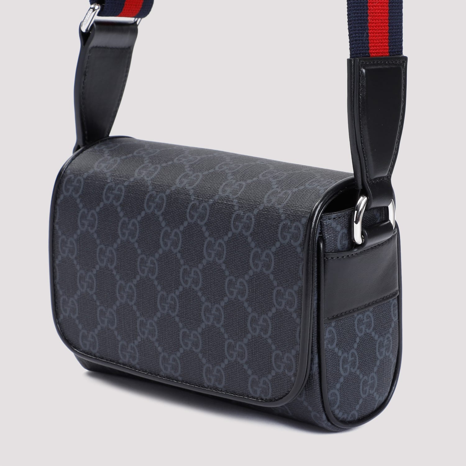 Shop Gucci Gg Supreme Mini Bag In Black Black Brb