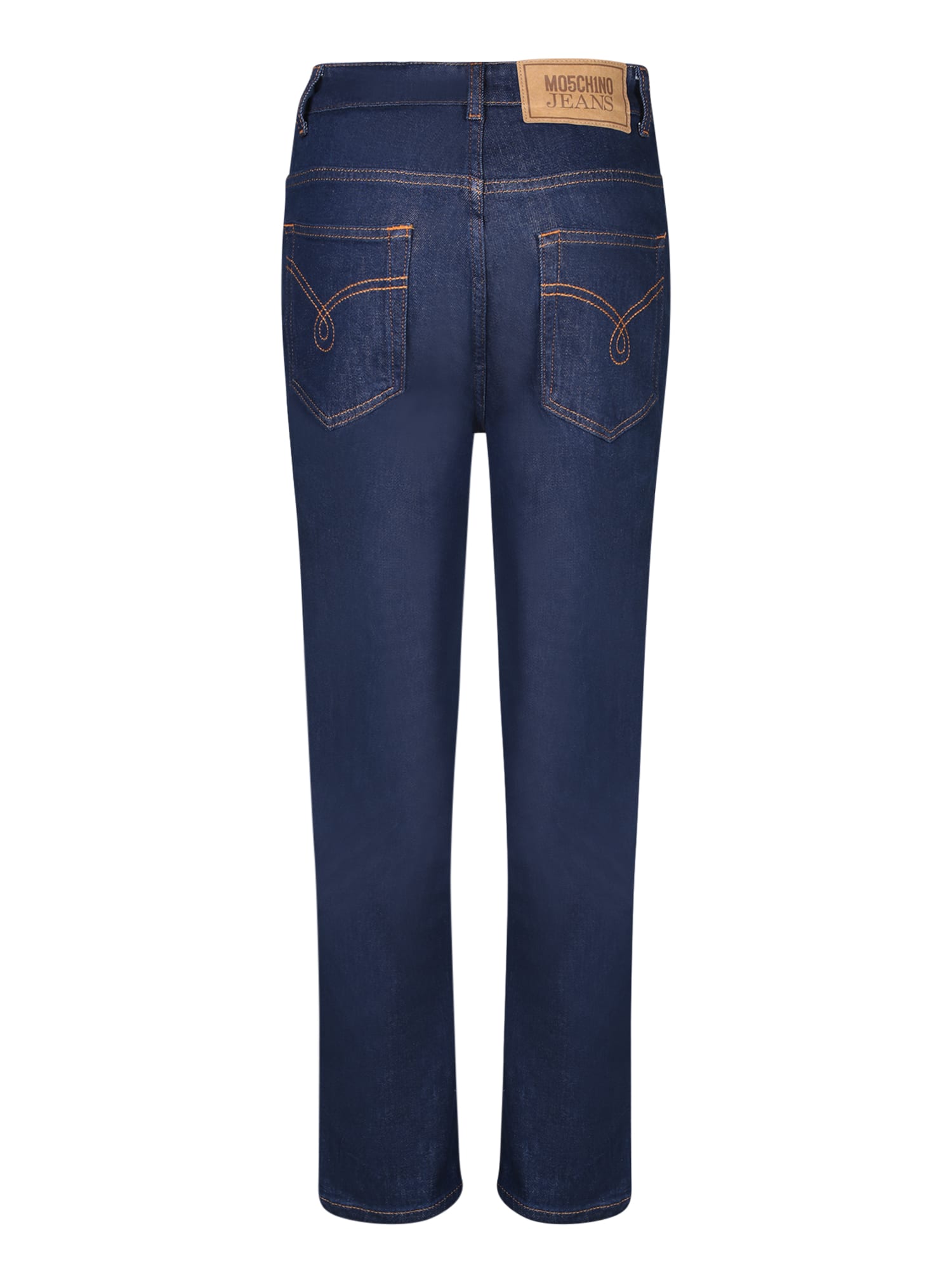 Shop Moschino Blue Denim Skinny Jeans