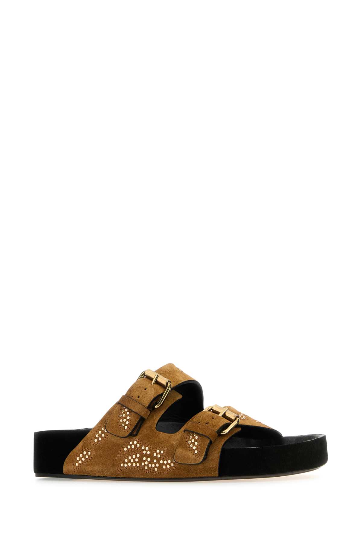 Shop Isabel Marant Caramel Suede Lennyo Slippers In Cognacgold