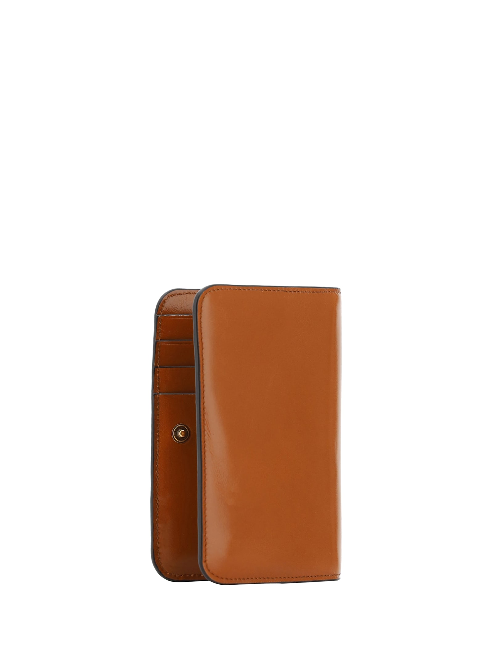 Shop Chloé Card Holder In Clay Brown