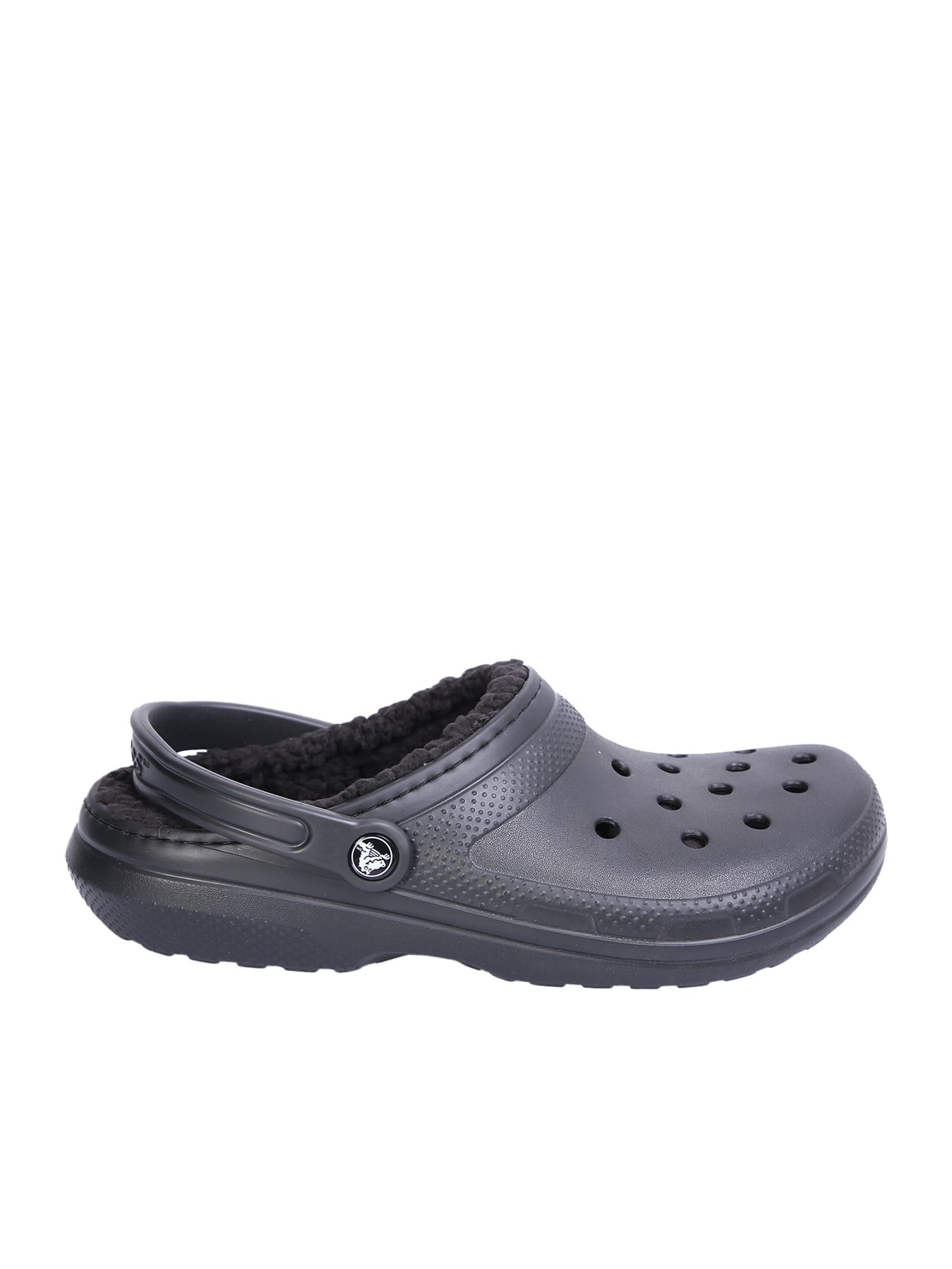 Crocs Classic Lined Clog Sandals In Black