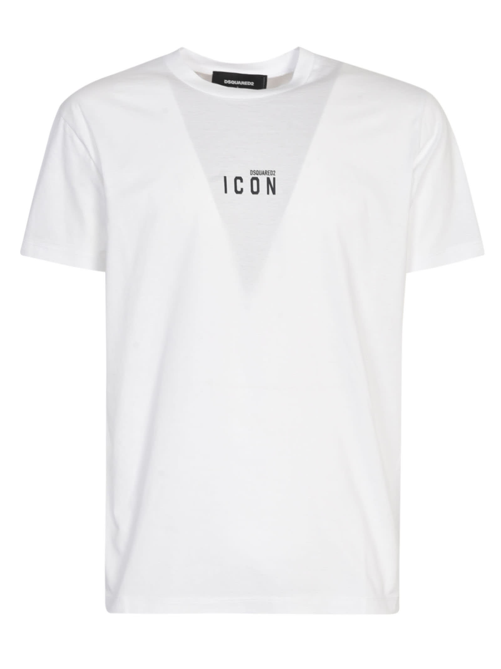 Shop Dsquared2 Icon T-shirt In White/black