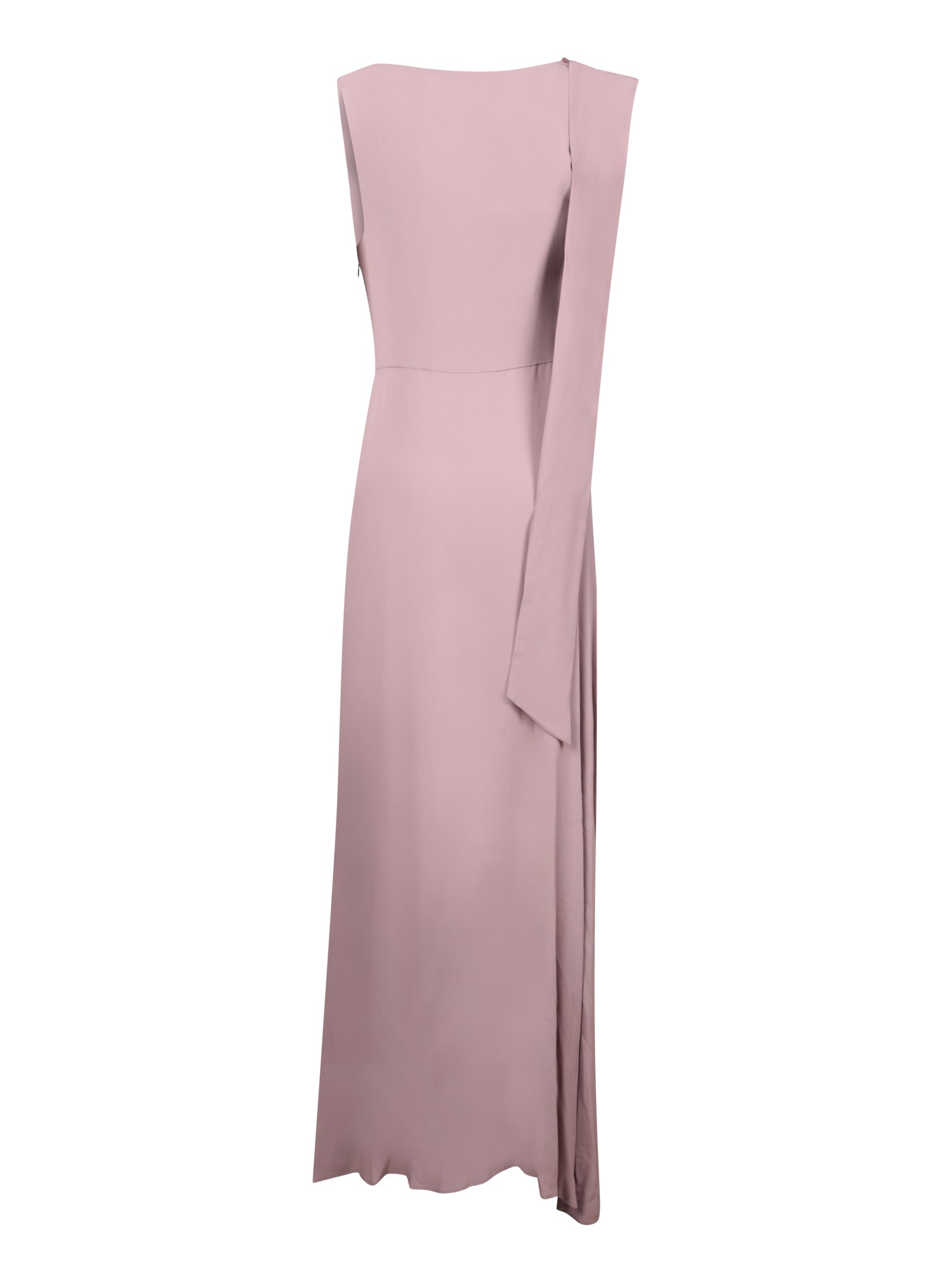 Shop Federica Tosi Long Scarf Cdc Dress In Pink