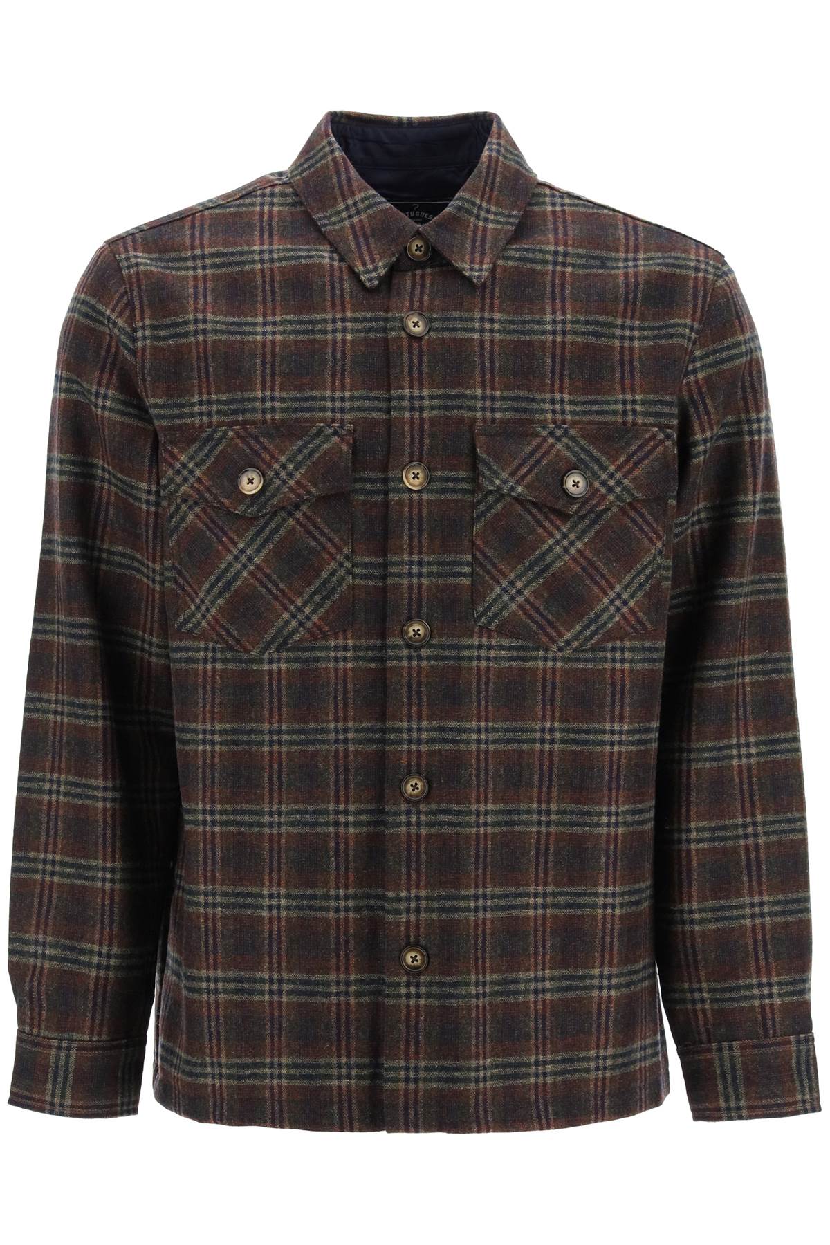 portuguese flannel wool river overshirt