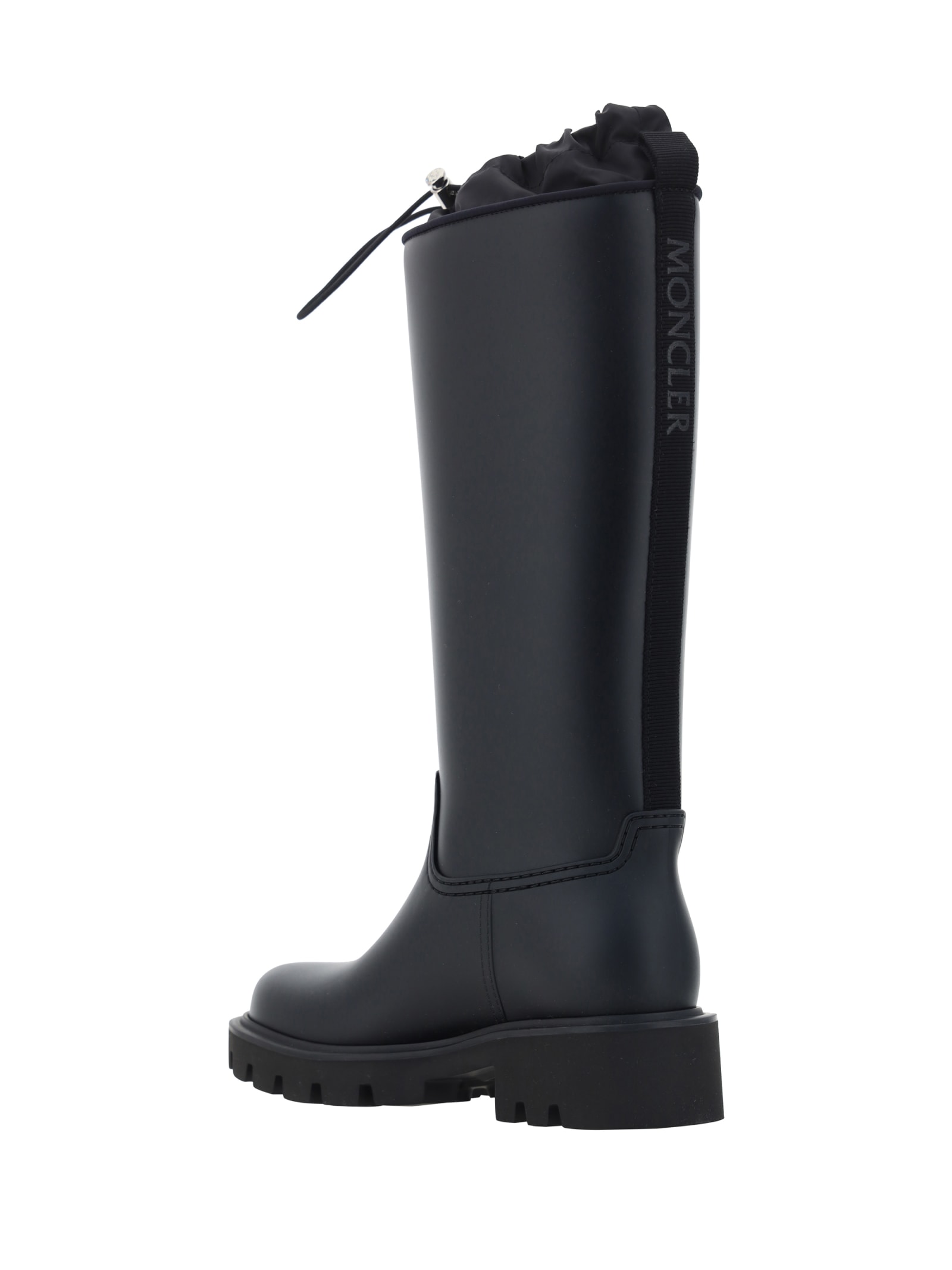 Shop Moncler Kickstream Rain Boots In Black