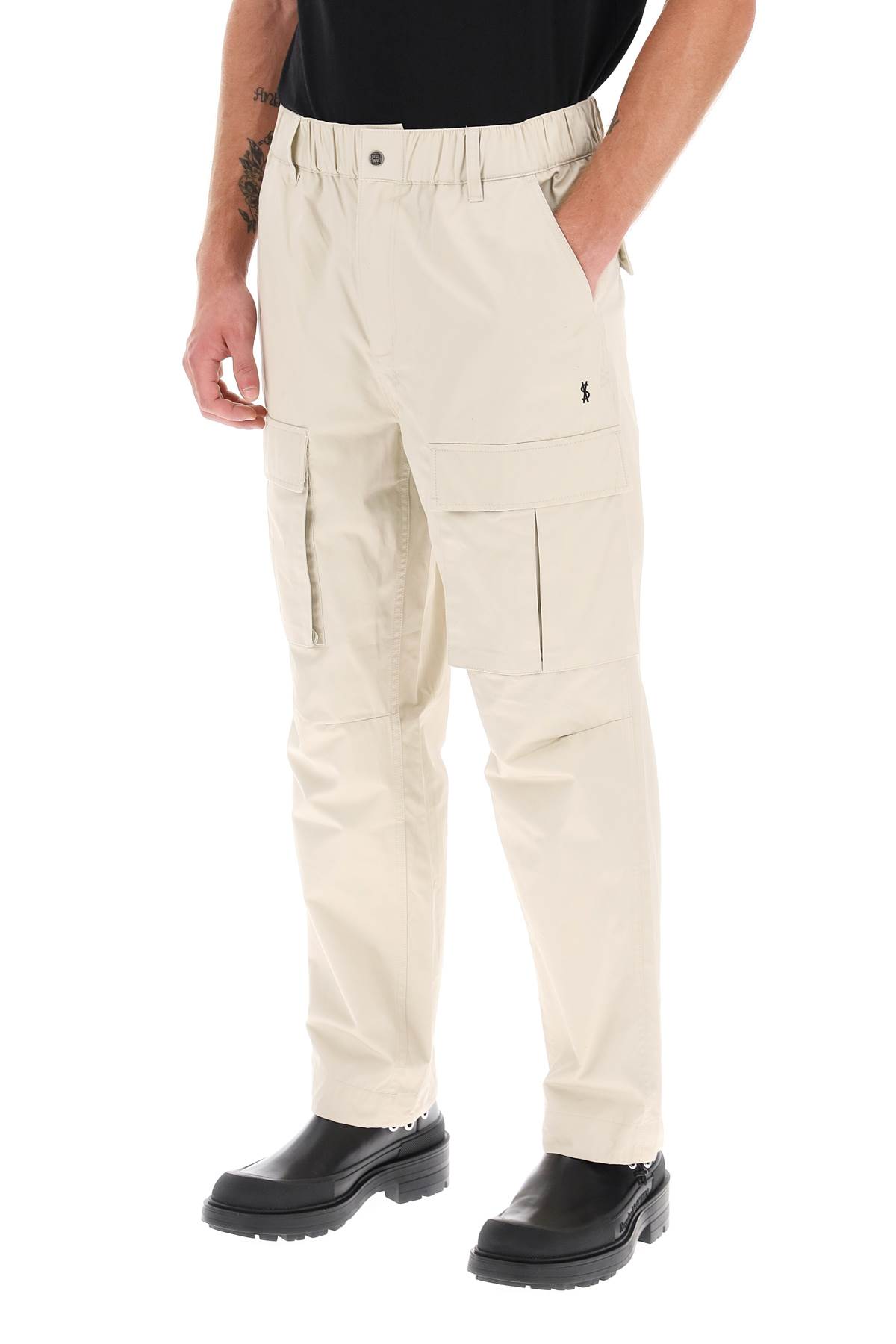 Shop Ksubi Fugitive Cargo Pants In Tan (beige)