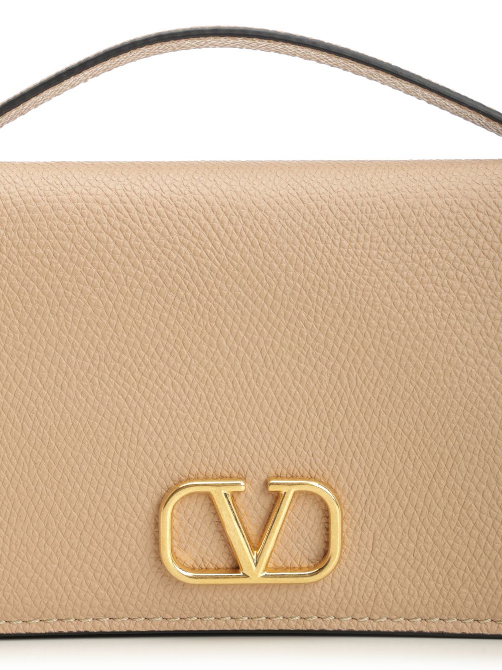 Valentino Vlogo Signature Chain Wallet In Neutral