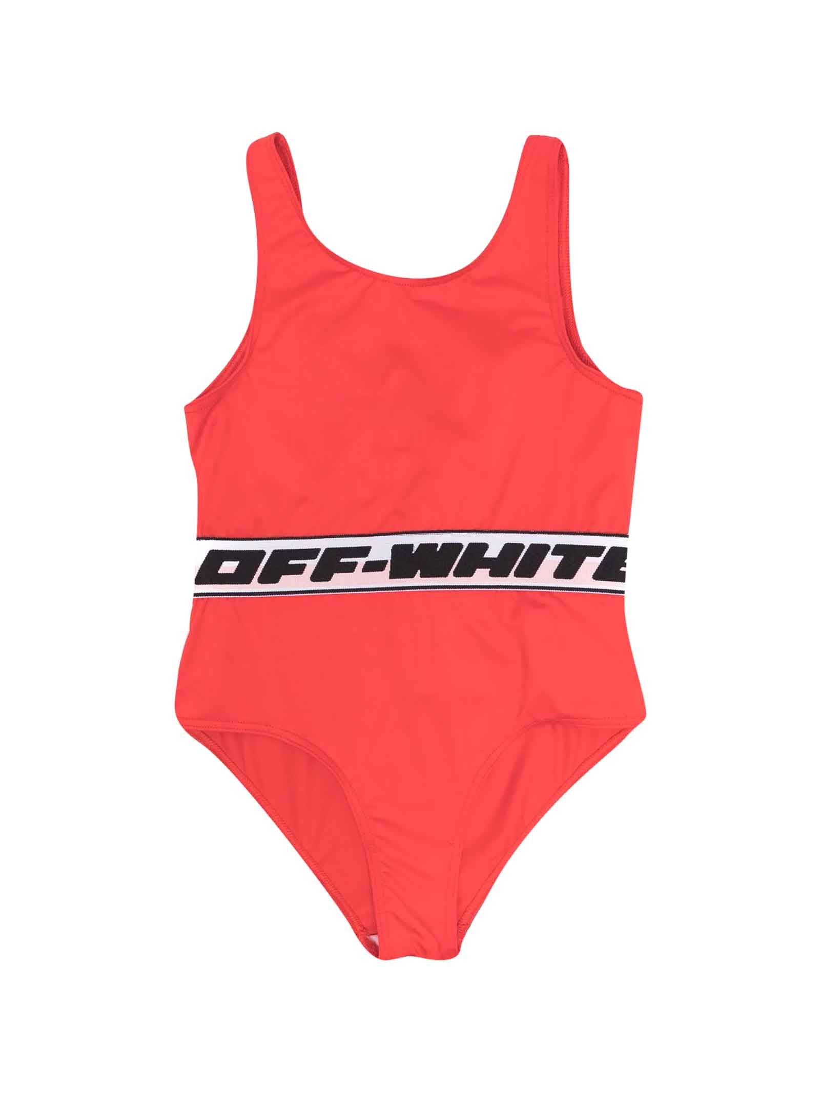 Off-White Red Swimsuit Girl