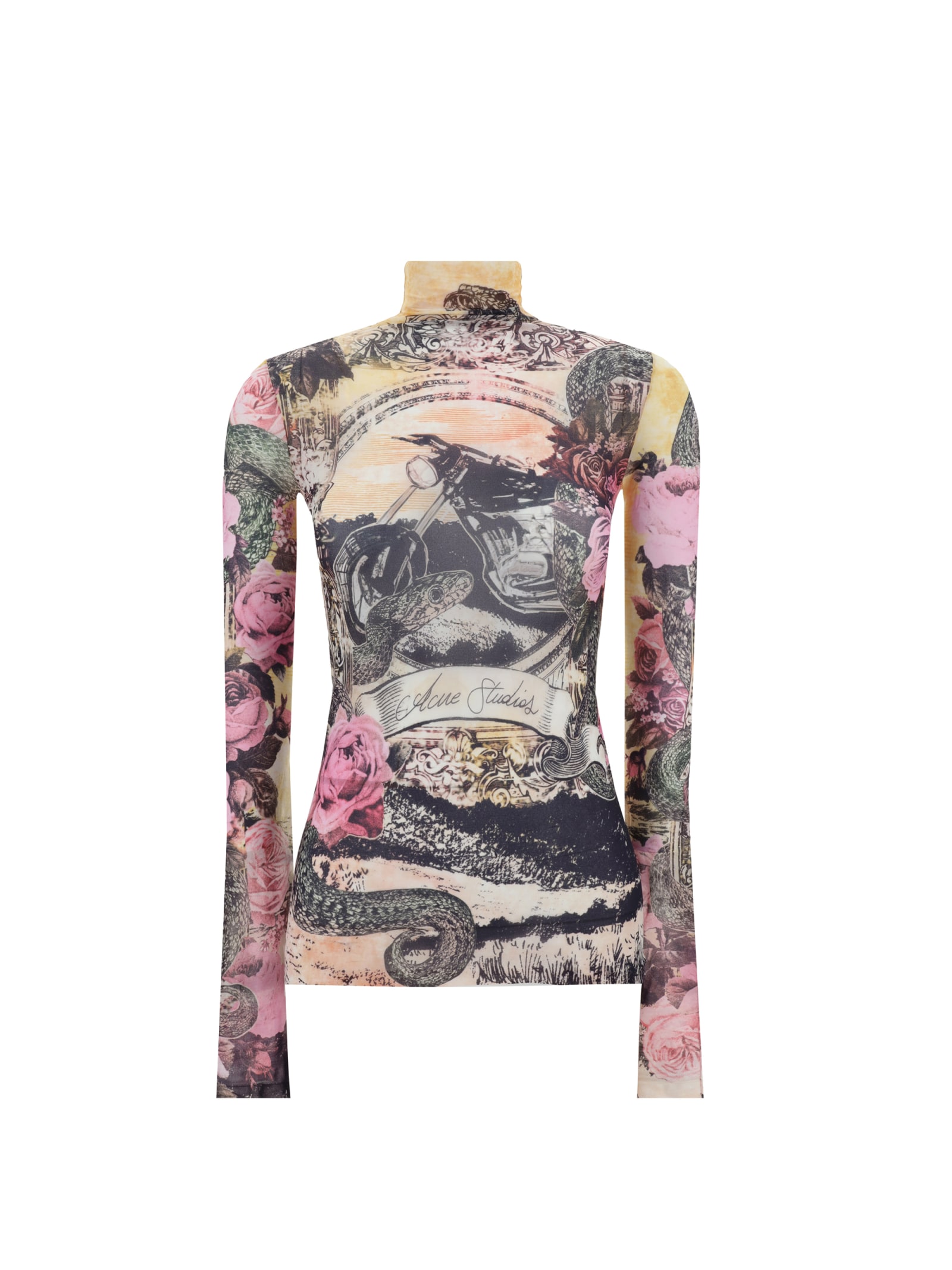 Shop Acne Studios Long Sleeve Jersey In Pink