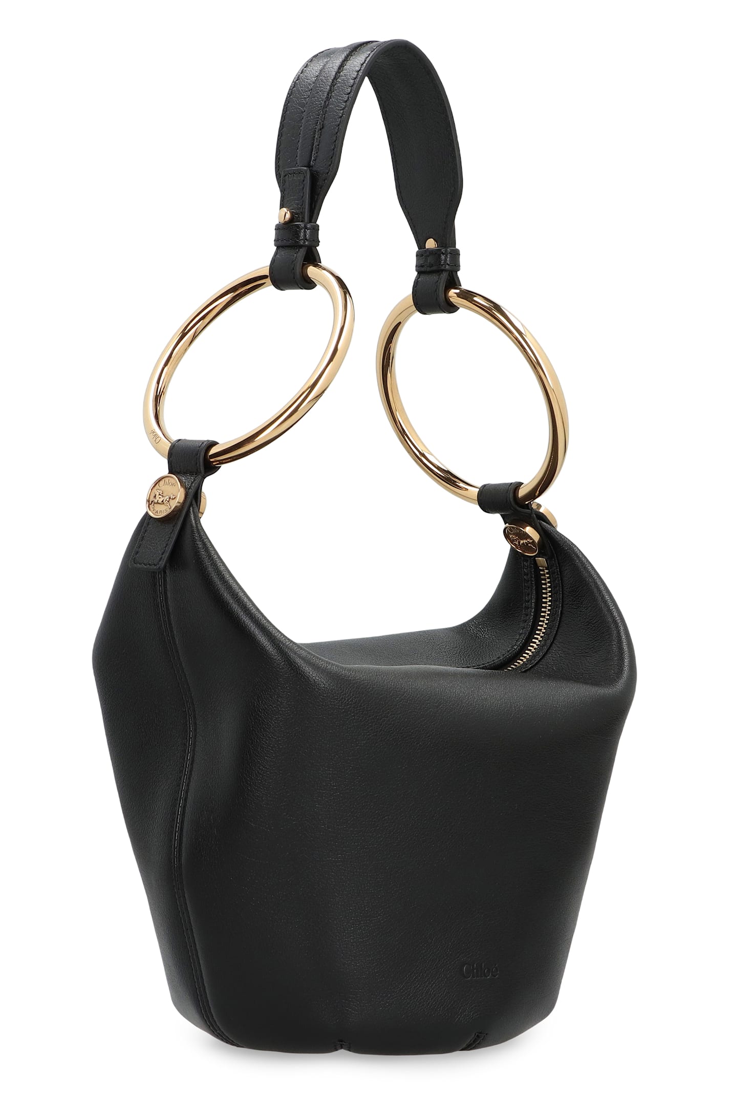 Chloé Small Leather Bracelet In Black