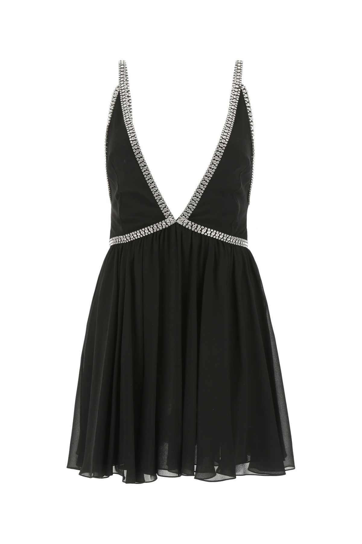 Black Crepe Mini Dress