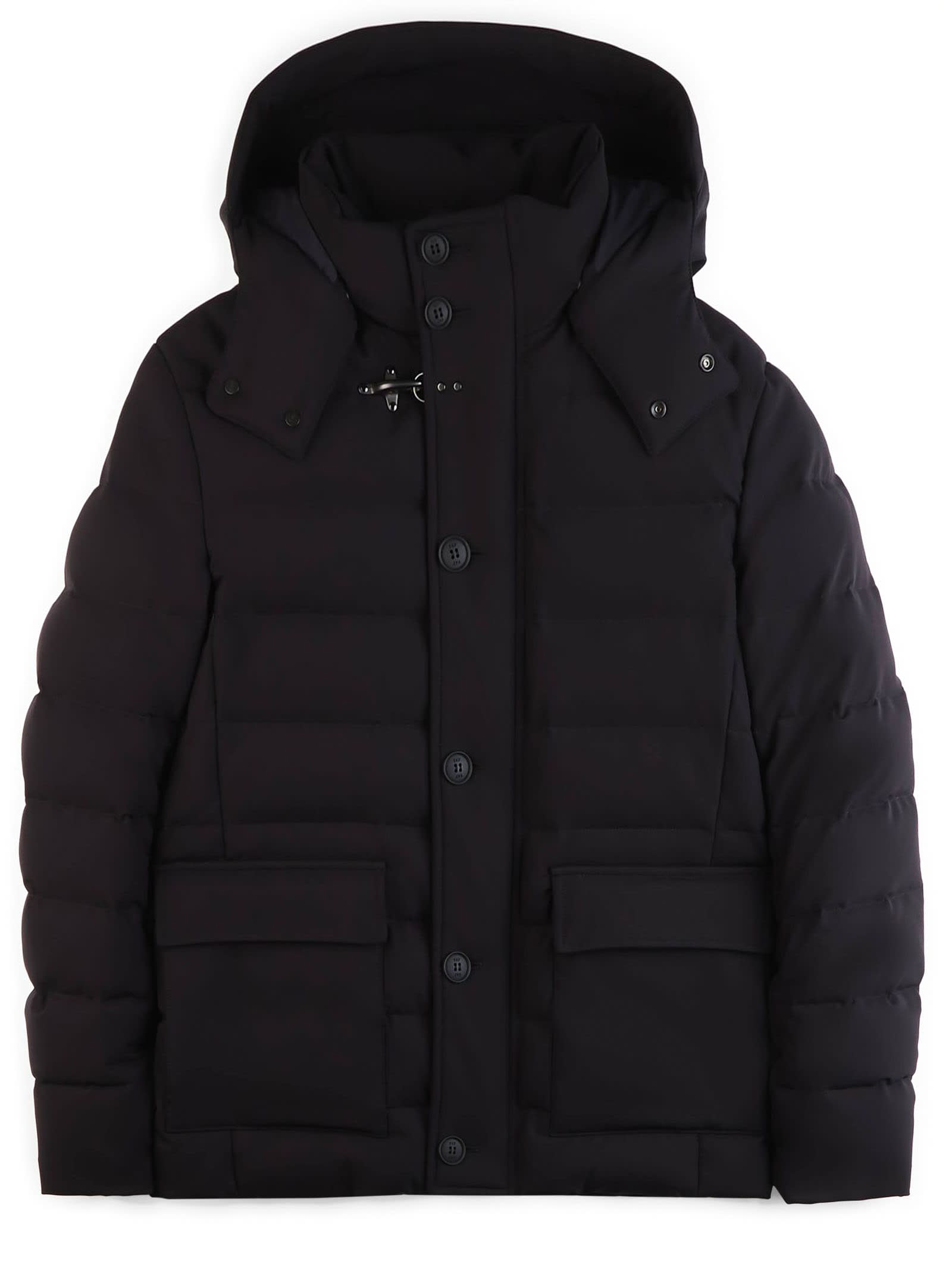 Shop Fay Down Jacket Crafted In Nylon Jersey In Black