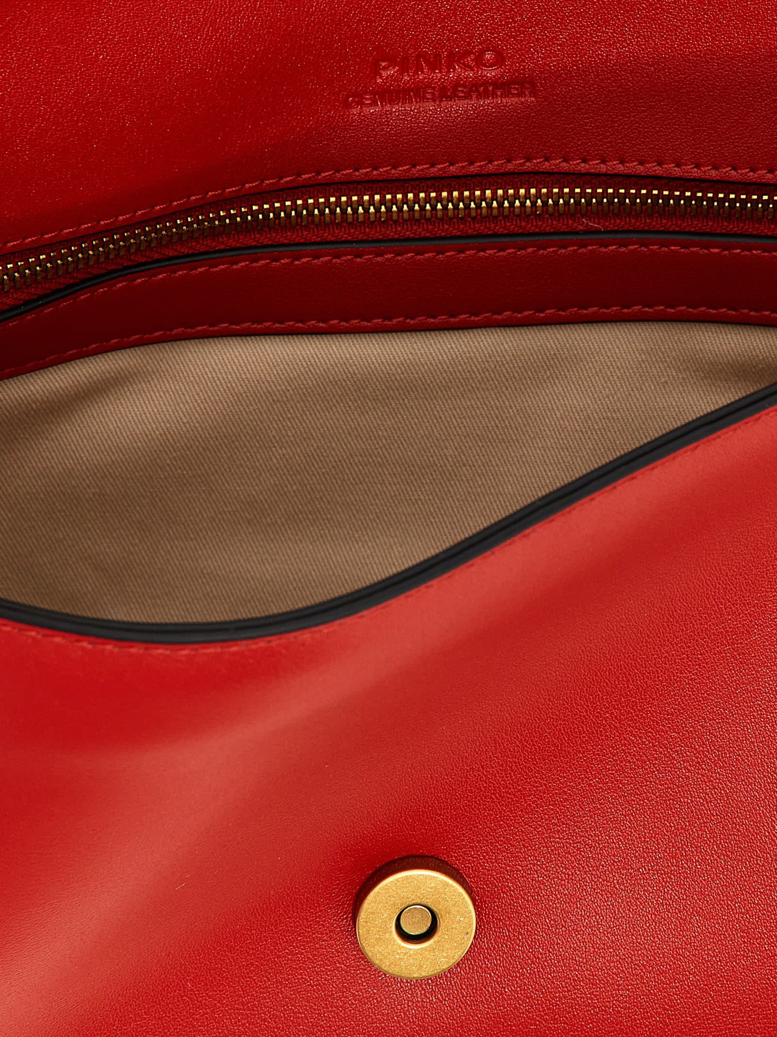 Pinko Love One Classic Crossbody Bag In Red