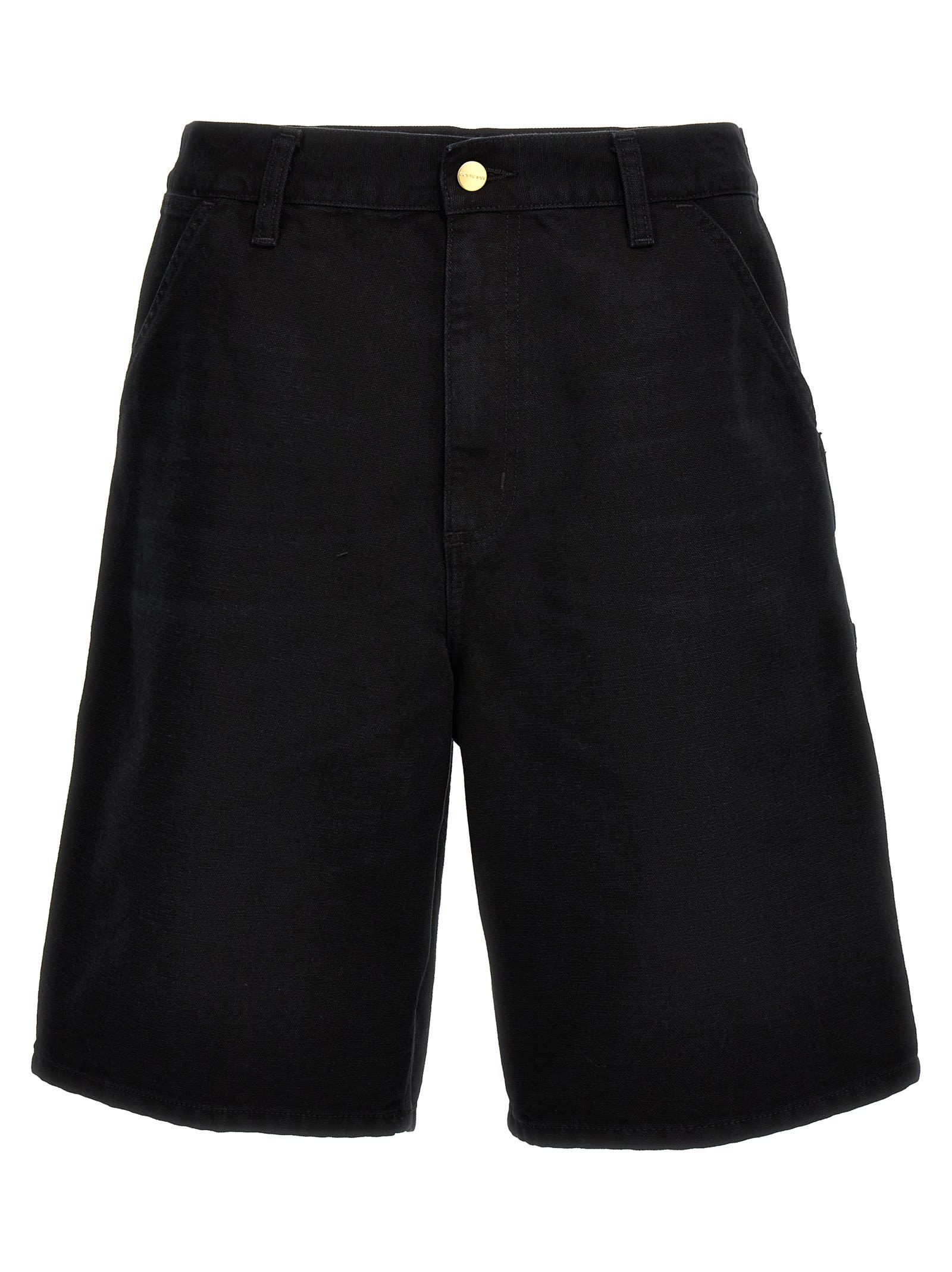 Shop Carhartt Single Knee Bermuda Shorts In Black