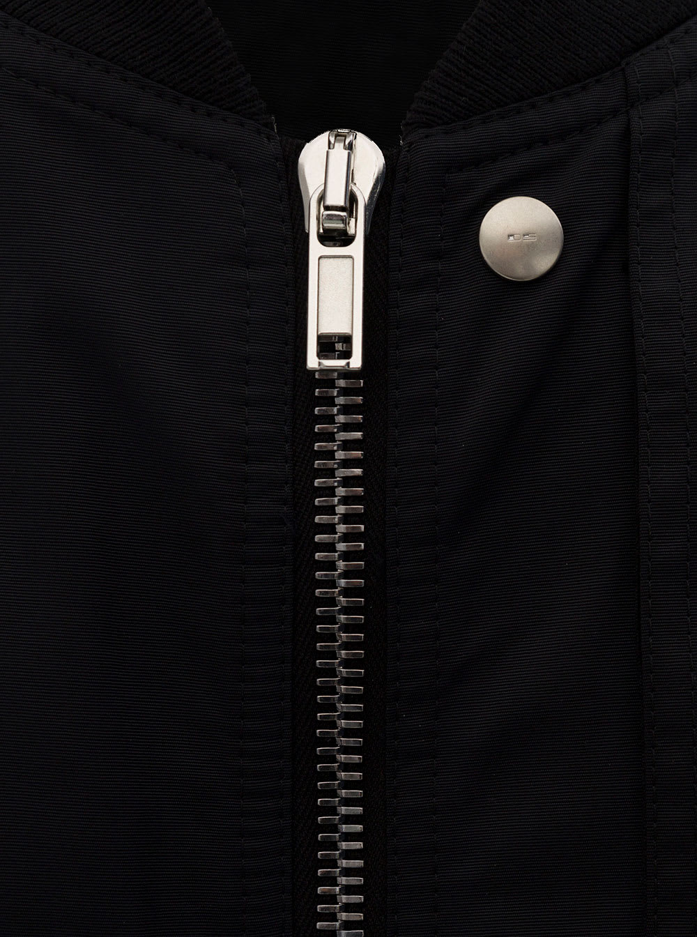 Shop Drkshdw Black Bomber Jacket With Flap Pockets In Cotton Blend Man