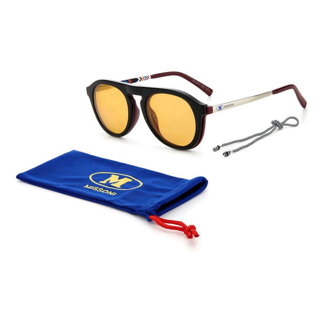 M Missoni Round Frame Sunglasses In Lgd/he Brgndy Black