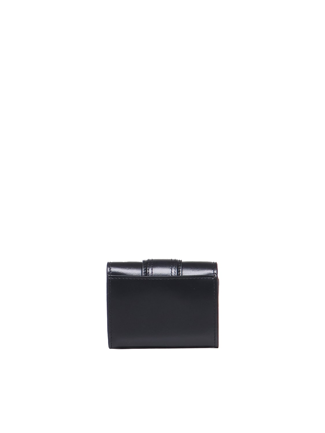 Shop Jacquemus Le Bambino Wallet In Calfskin In Black