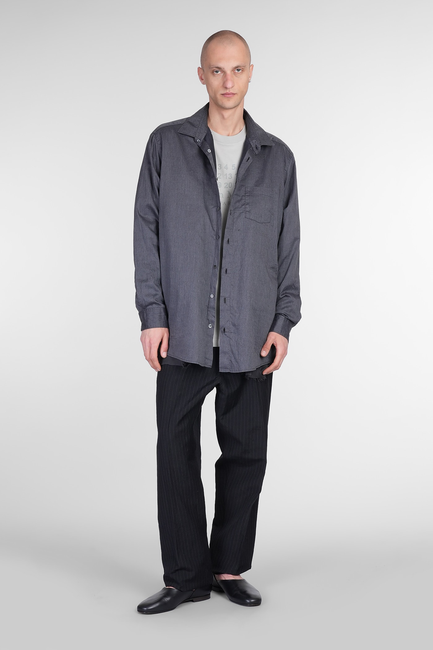 Maison Margiela Patchwork Reversible Jacket Casual Jackets And Parka Gray