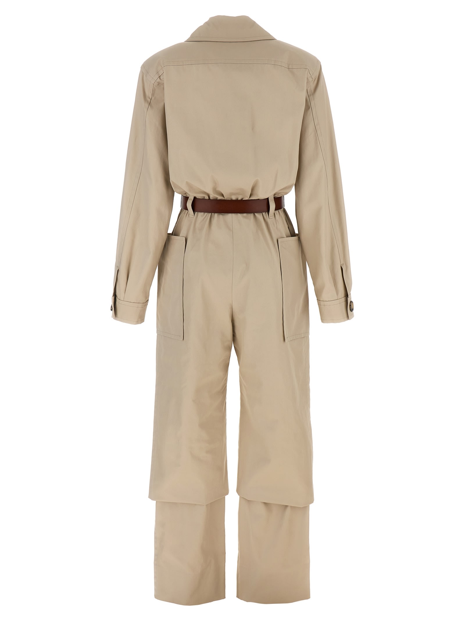 Saint Laurent Jumpsuits In Beige