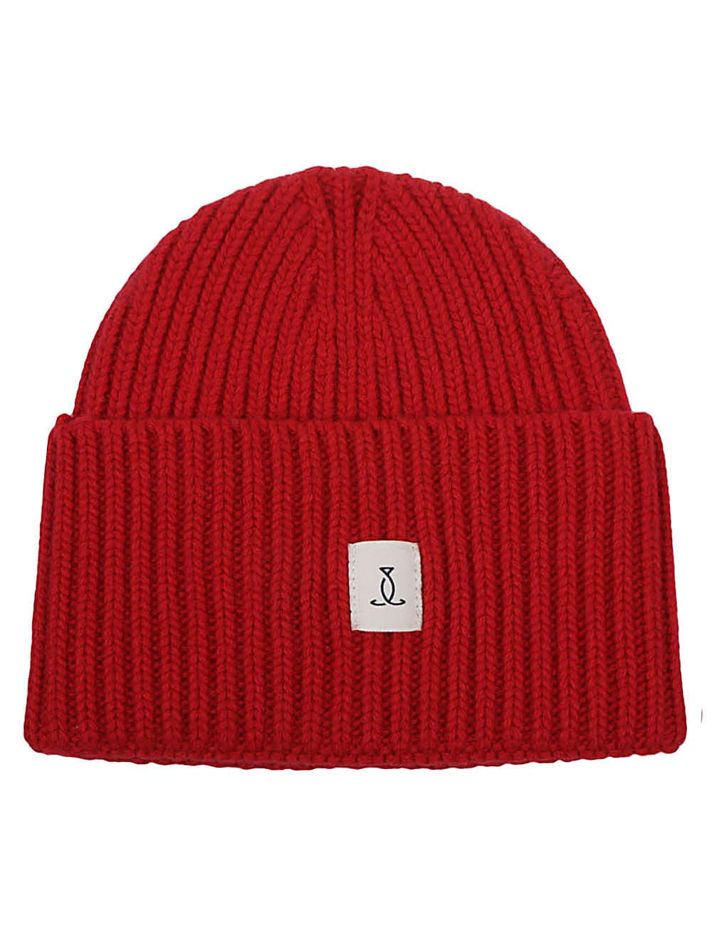 The Seafarer Logo Wool Beanie In Red