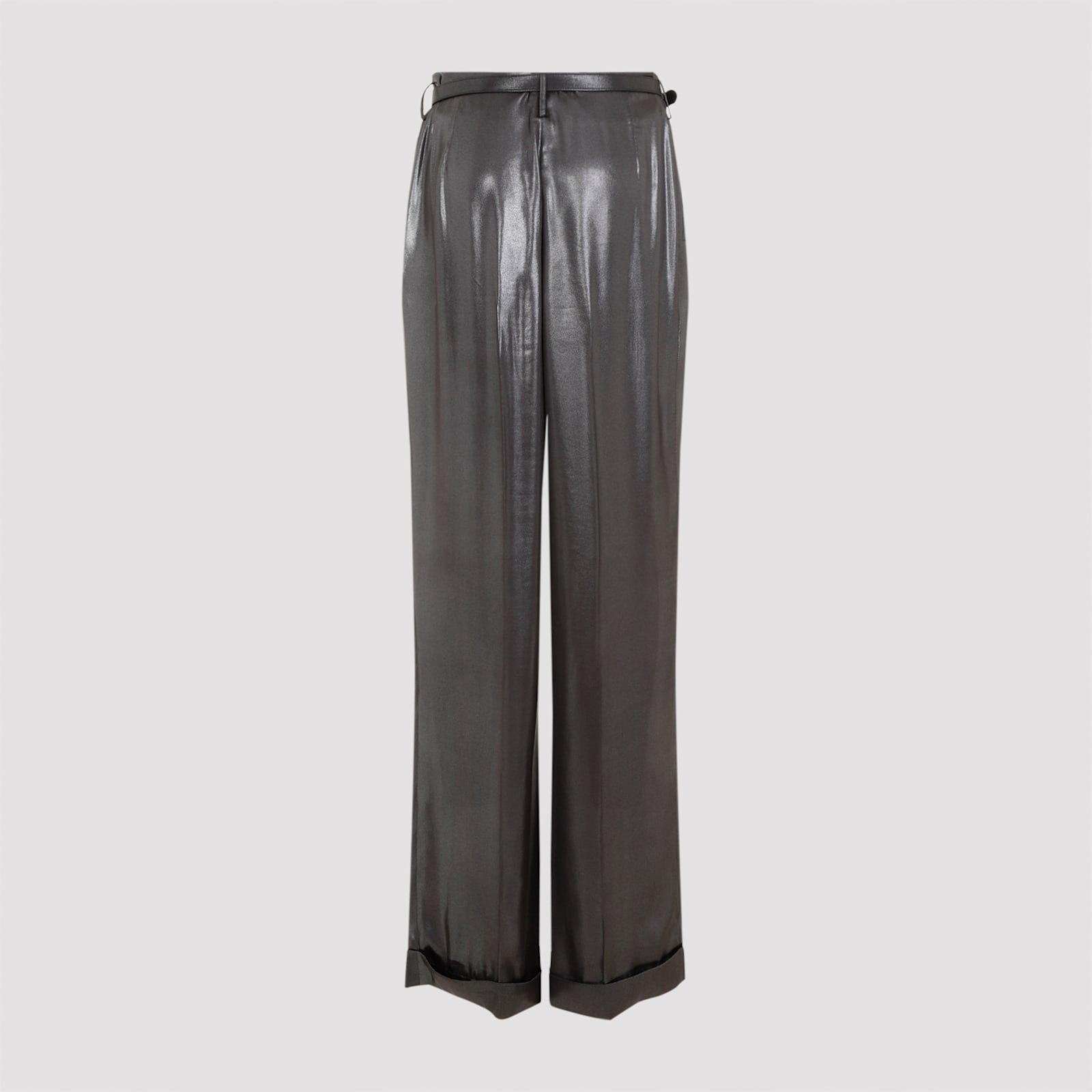 Shop Ralph Lauren Acklie Pleated Pants In Asteroid