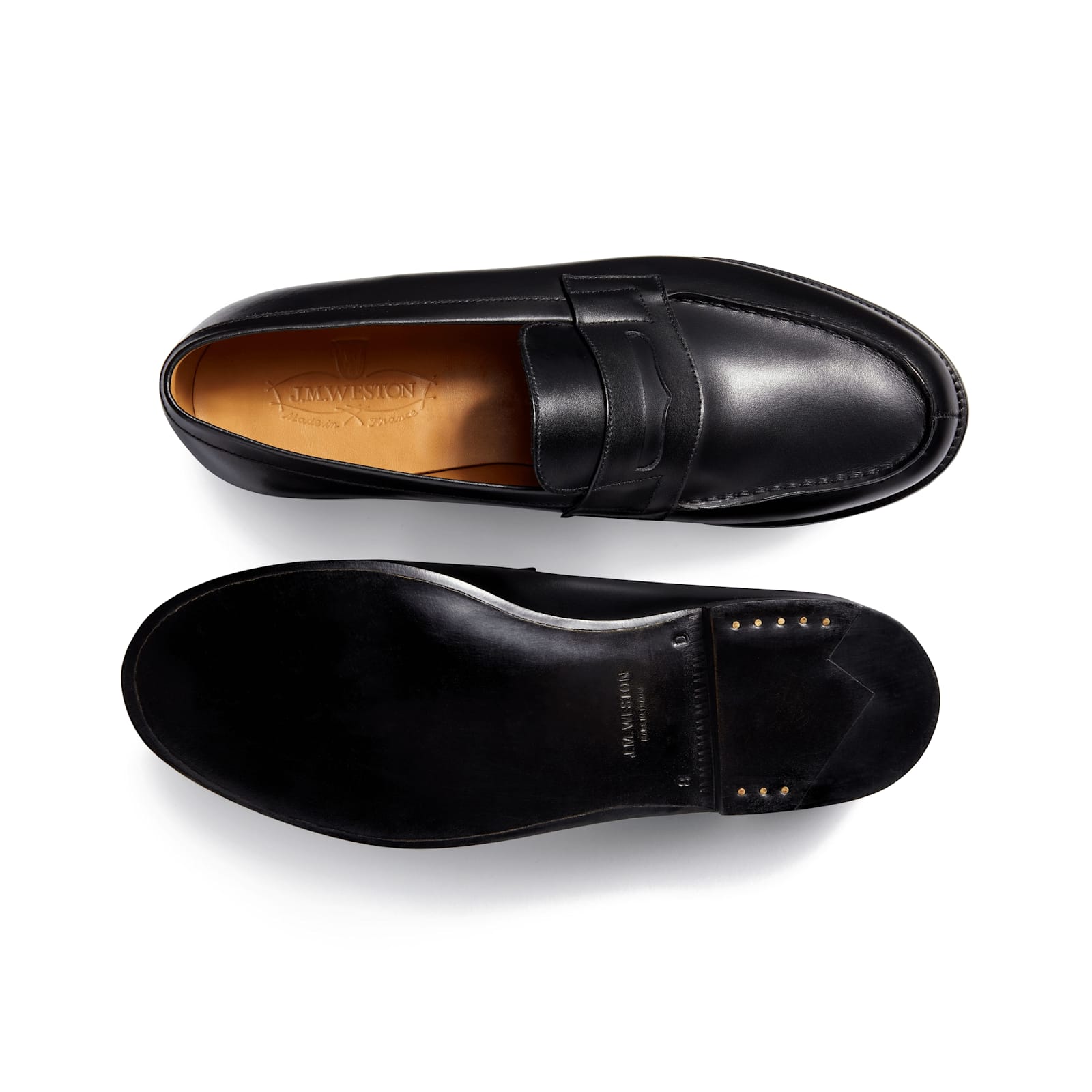 Shop Jm Weston 180 Loafer In Black