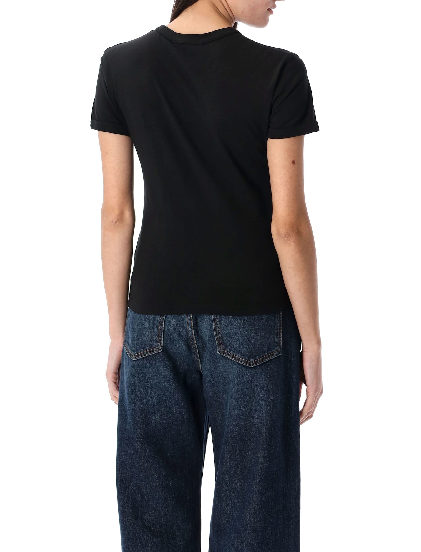 Acne Studios Logo T-shirt In Black
