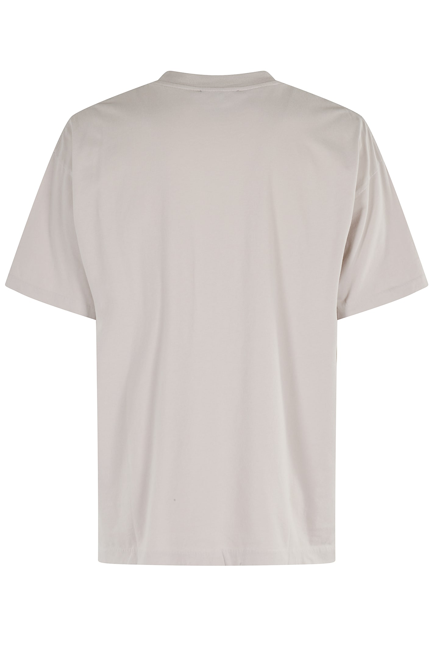 Represent Script-logo Cotton T-shirt In Neutral