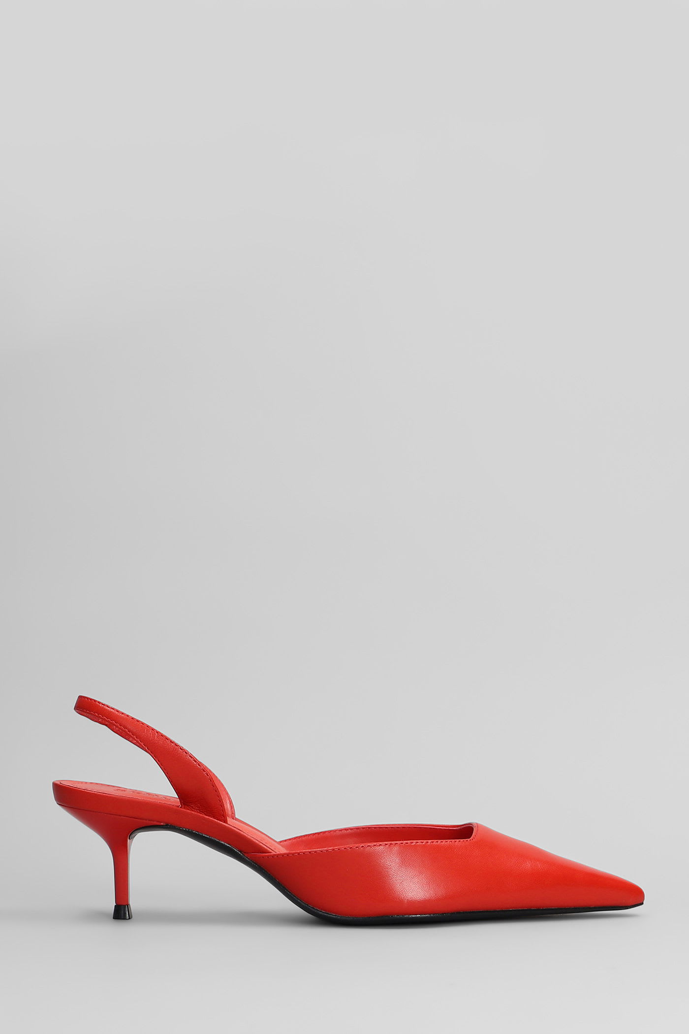 Shop Schutz Paola Mid Pumps In Red Leather