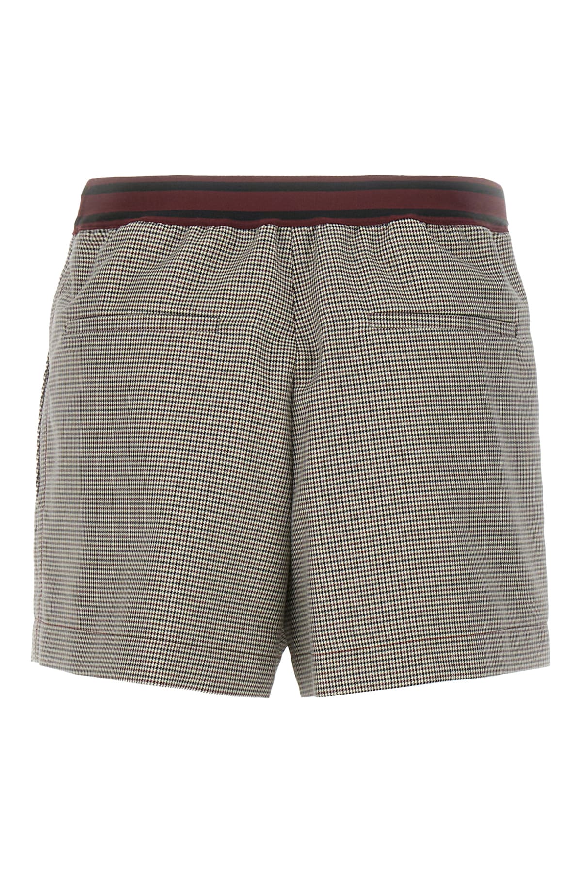 Shop Marni Embroidered Wool Blend Shorts In Pdr82