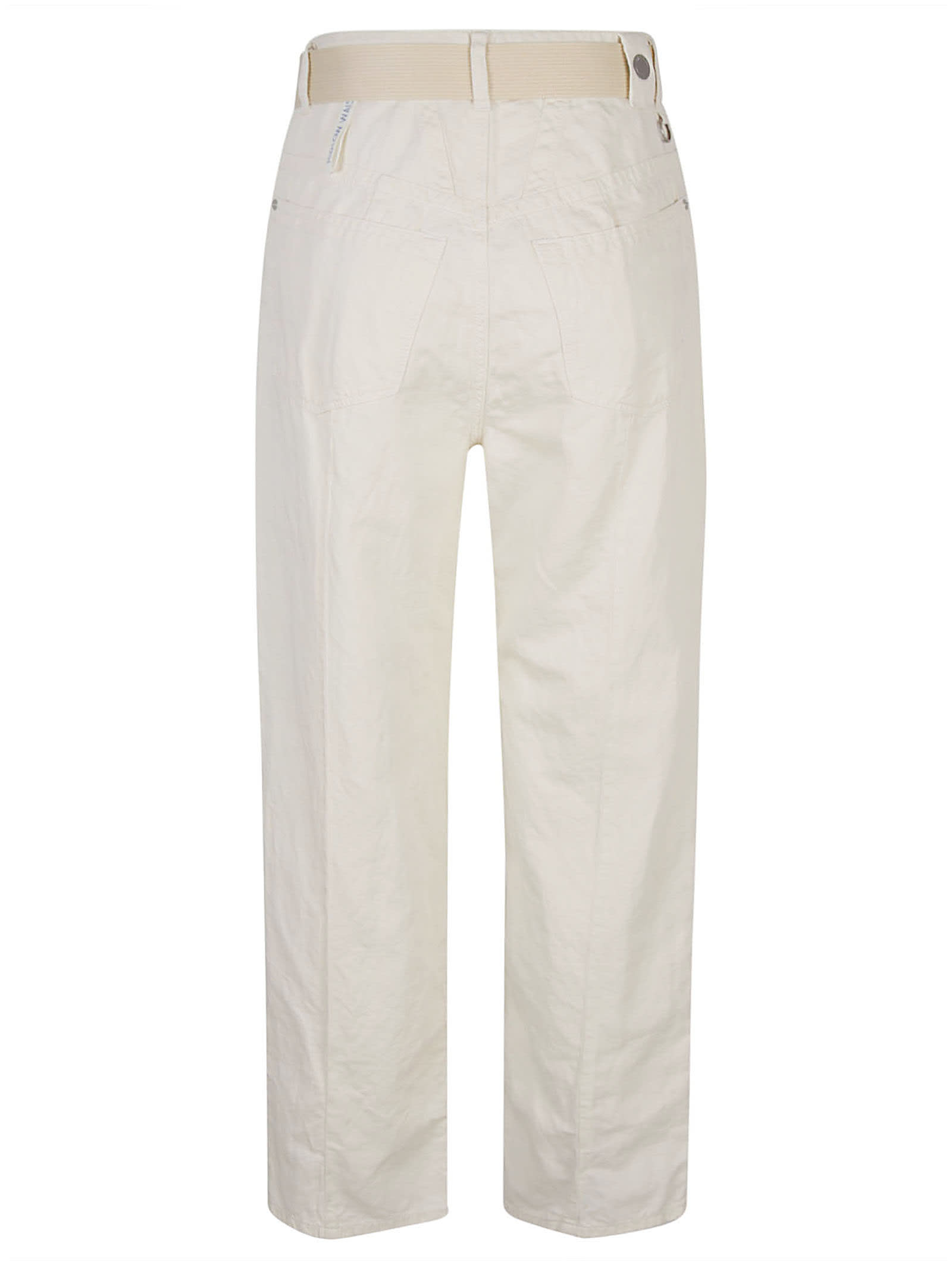 Shop High Trousers In White