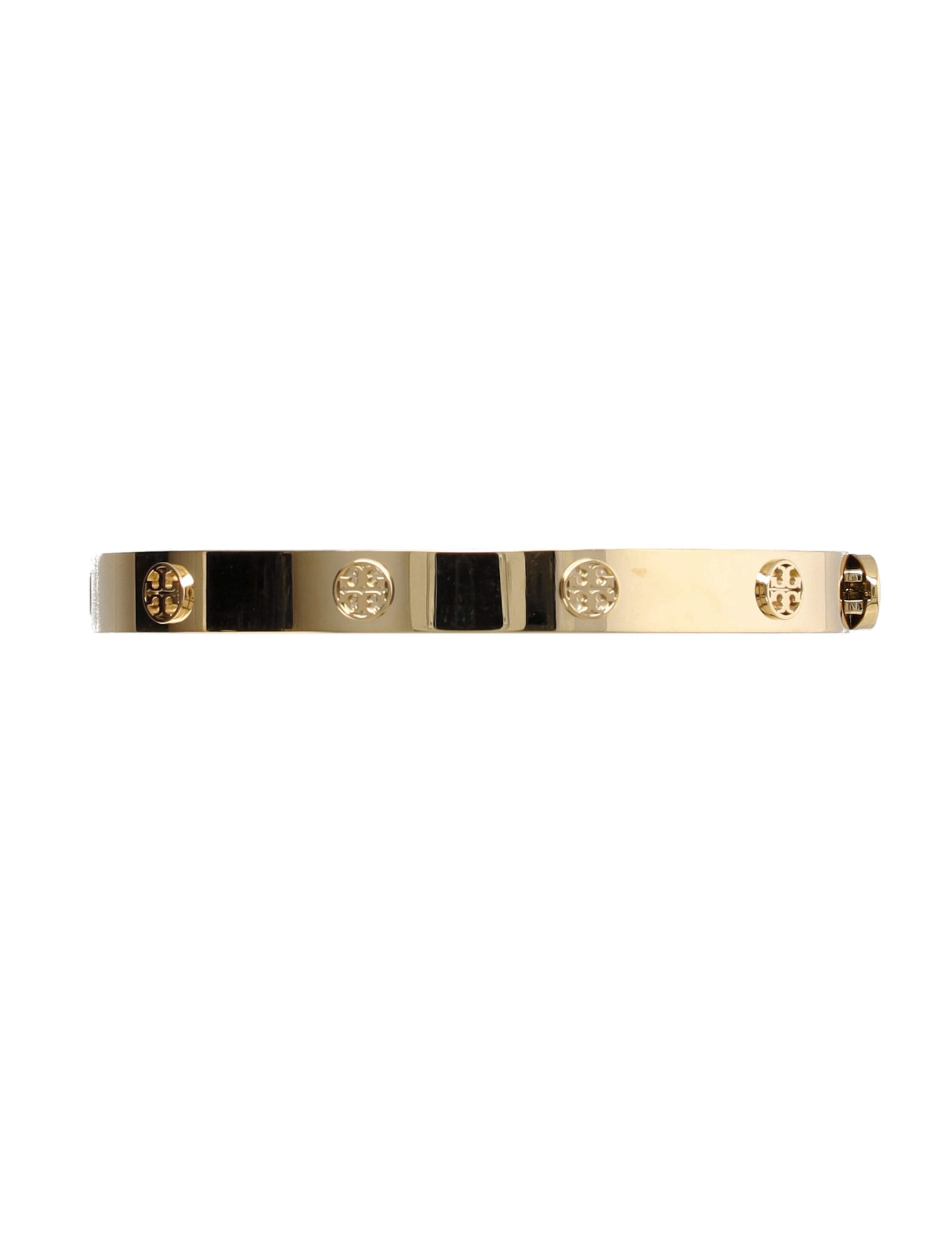 Shop Tory Burch Miller Stud Hinge Bracelet In Tory Gold