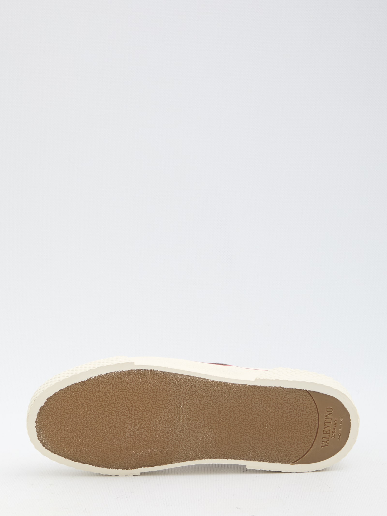 Valentino Nojoke Canvas Sneakers With Contrasting Profiles In White
