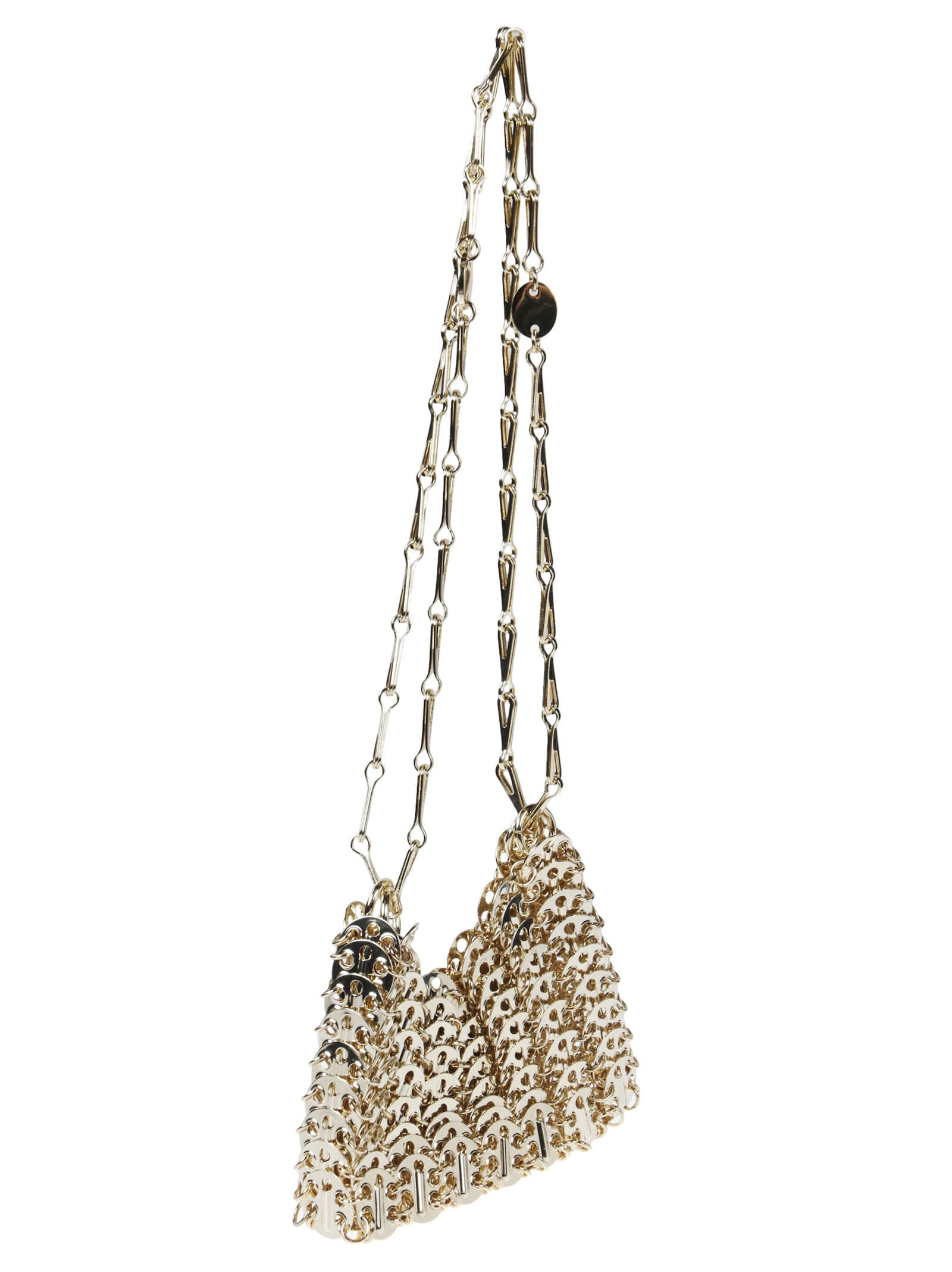 Shop Rabanne Iconic 1969 Nano Bag In Light Gold