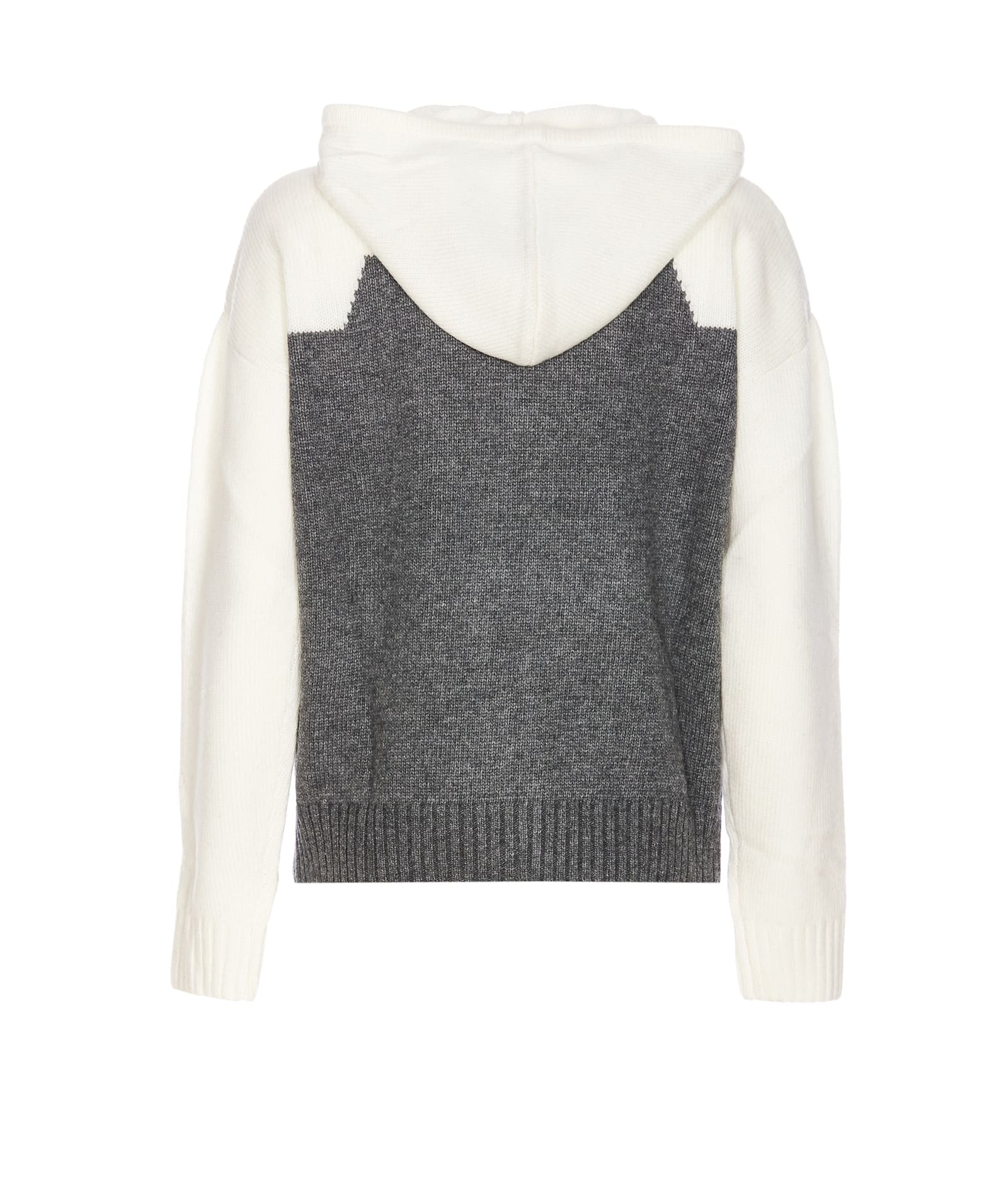 Shop Liu •jo Zip Sweater In Grey