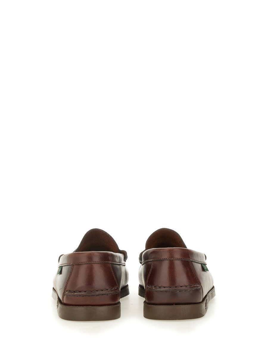 Paraboot Leather Reims Penny Loafers In Brown