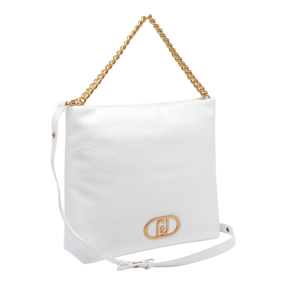 Liu •jo Lapuffy Shoulder Bag In White